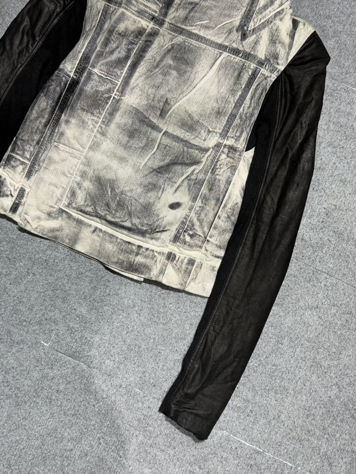 Rick Owens Rick owens - 2000s leather denim jacket Size US XS / EU 42 / 0 - 3 Thumbnail