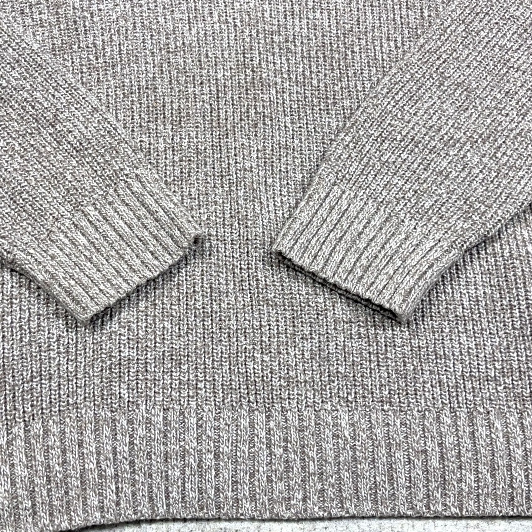 American Eagle Outfitters VINTAGE American Eagle Outfitters Sweater Men XL Tan Chunky-Knit Shawl Neck Y2K Athletic Fi Size US XL / EU 56 / 4 - 5 Thumbnail