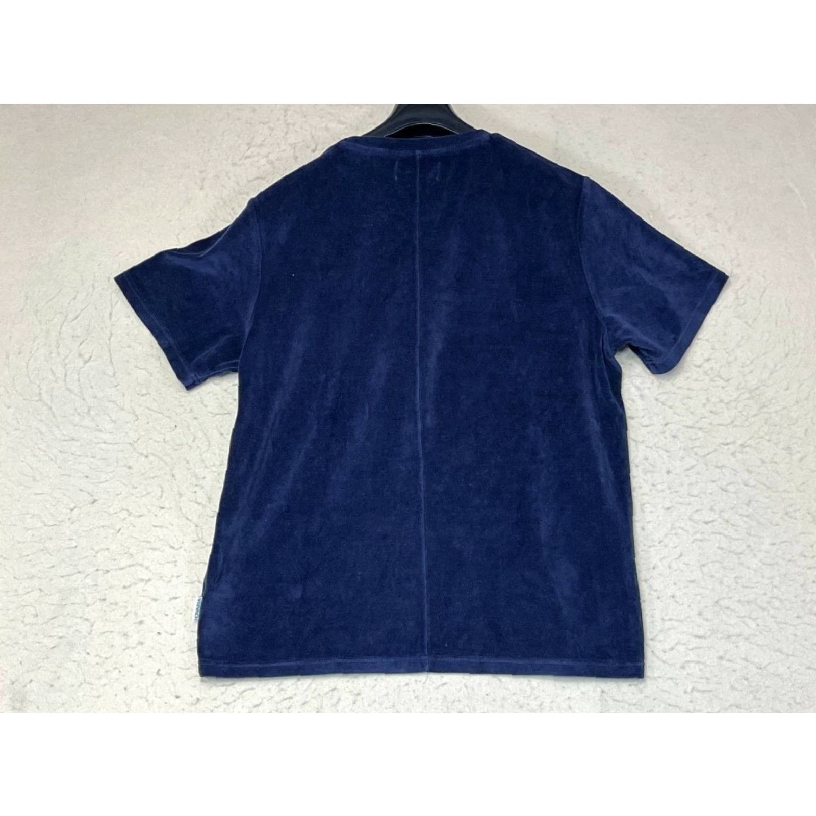 Velvet Ovadia & Sons Navy Velvet Crew Neck Short Sleeve Shirt M Men Blue Velvet Classic Stretch Size M Size US M / EU 48-50 / 2 - 2 Thumbnail