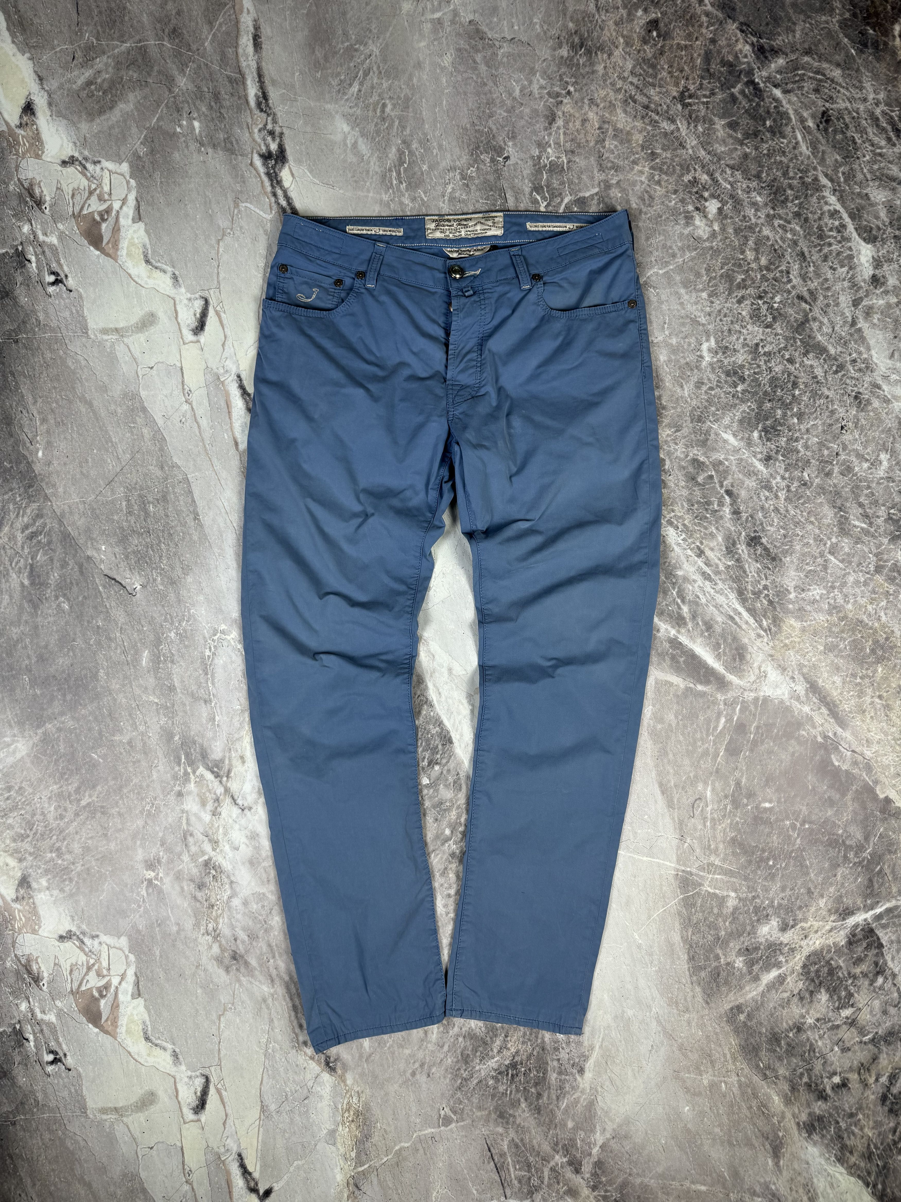 Jacob Cohen Jacob Cohen Men’s Chino Pants Blue Size US 36 / EU 52 - 4 Thumbnail