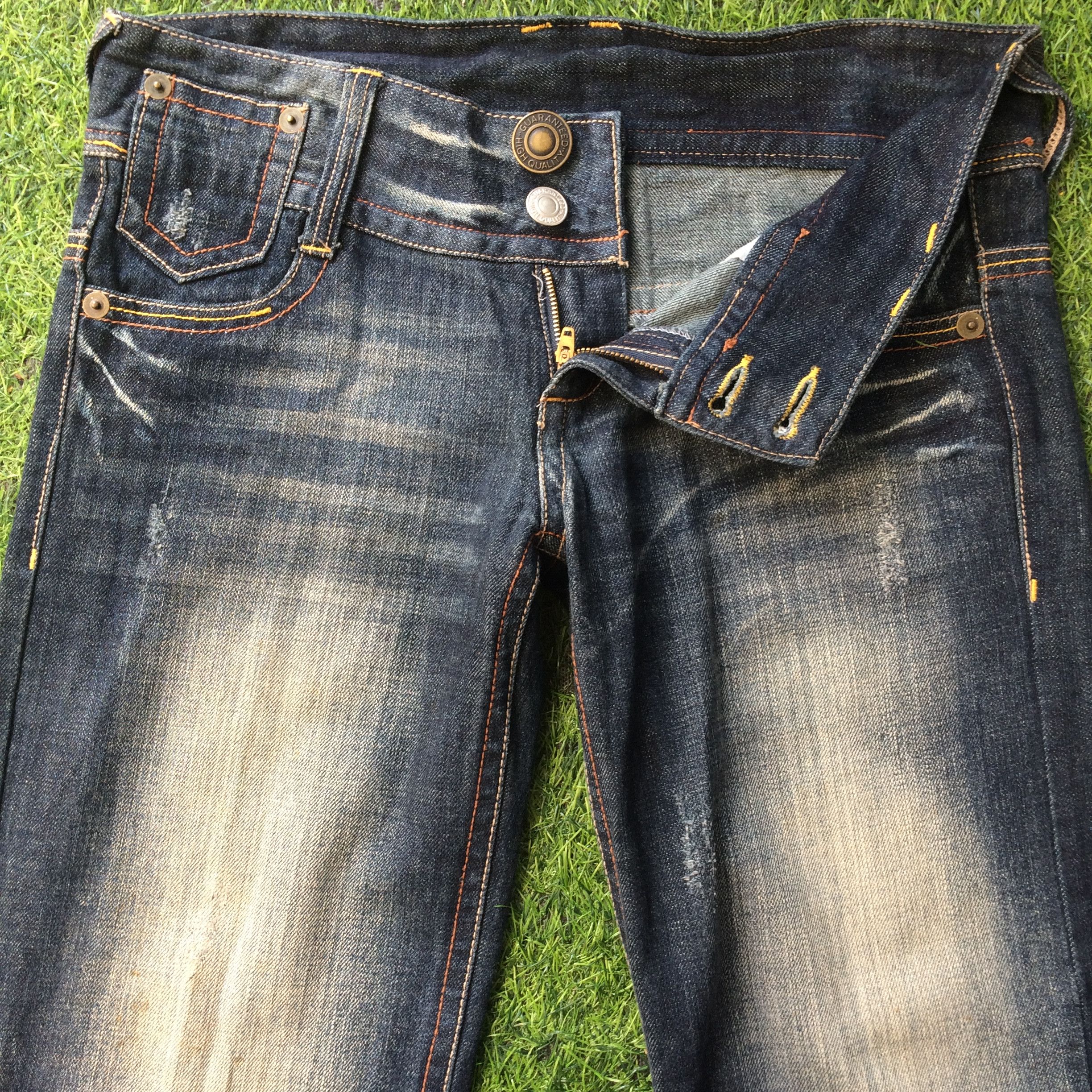 Japanese Brand Japanese Low Waist Flared Wide Leg Jeans #D-594 Size 28" / US 6 / IT 42 - 3 Thumbnail