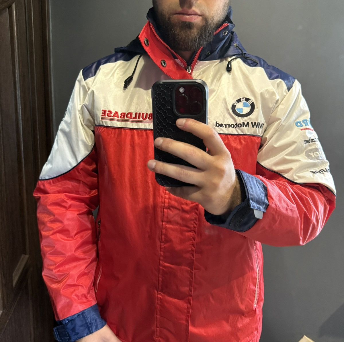 BMW BMW Vintage Jacket Big Logo Team Buildbase Motorrad Size US L / EU 52-54 / 3 - 3 Thumbnail
