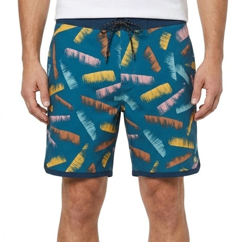 Outerknown Outerknown Blue Orange Brush Strokes Swim Shorts Trunks 34 Size US 34 / EU 50 - 1 Thumbnail