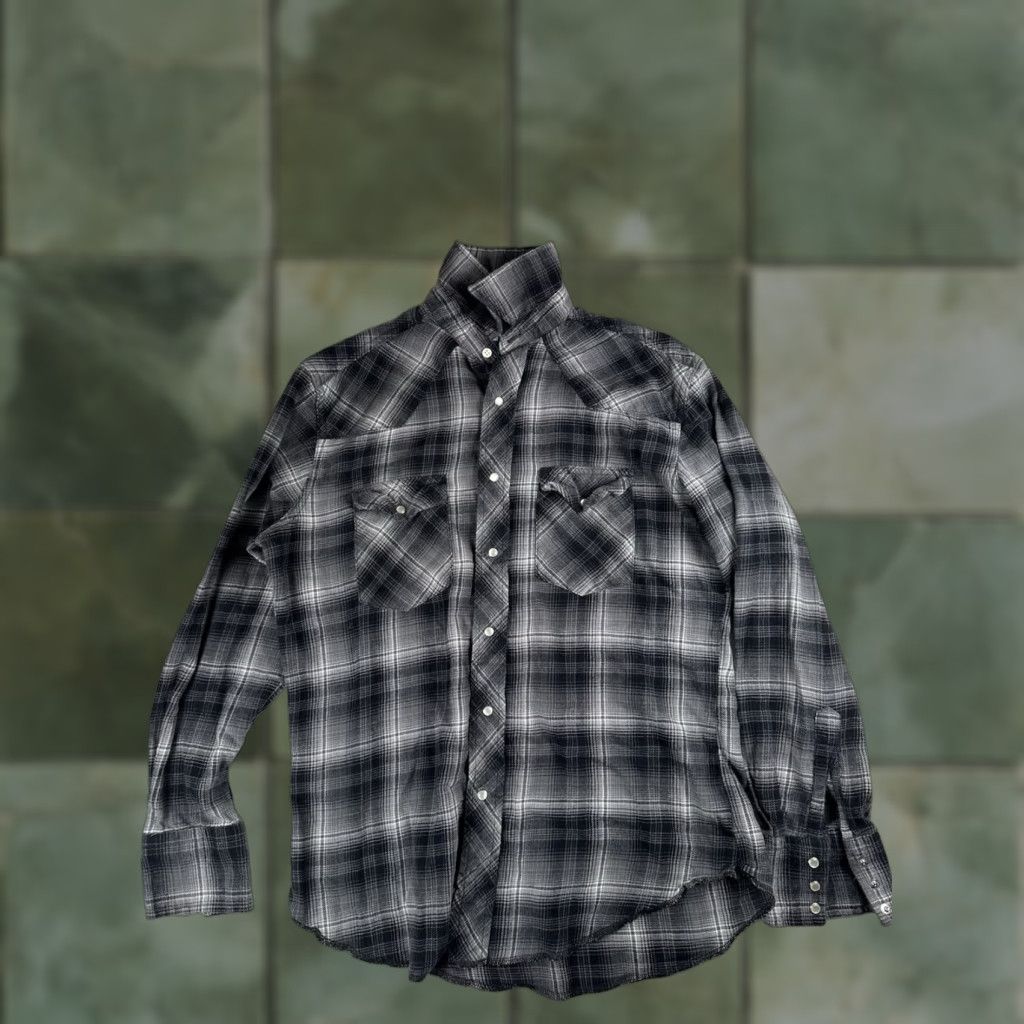 Wrangler Wrangler Shirt Mens Medium Western Pearl Snap Flannel Plaid Multicolor Long Sleeve Button-Up Snap Mens Size US M / EU 48-50 / 2 - 1 Thumbnail