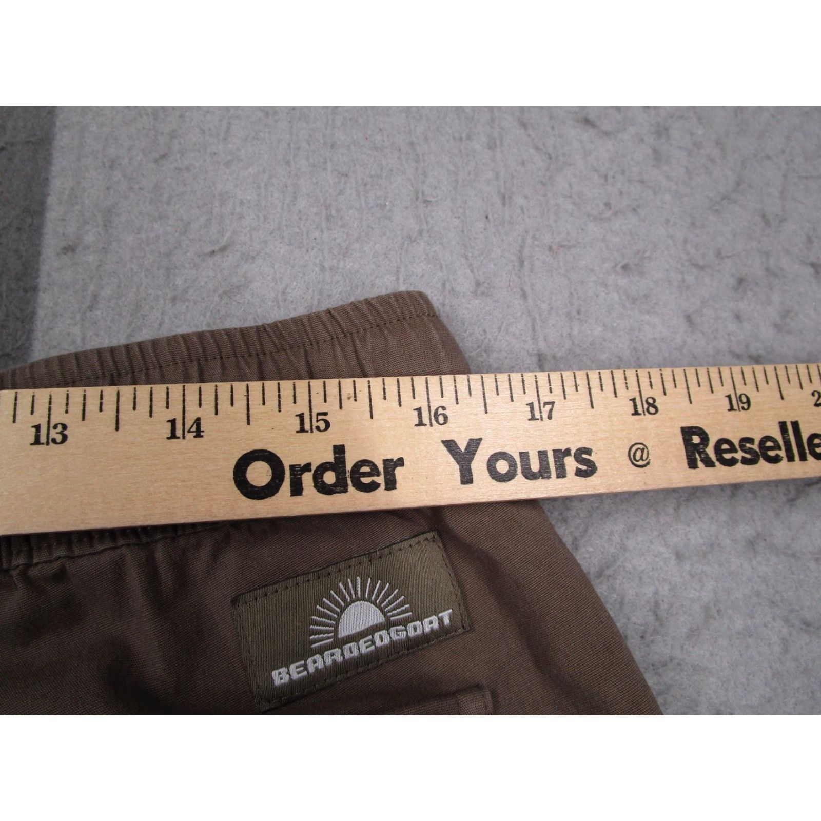 Vintage Beardedgoat Mens Pants 32x30 Brown Stretch Chino Elastic Casual Drawstring Size US 33 - 6 Thumbnail