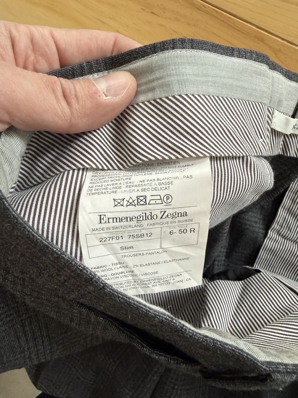 Ermenegildo Zegna ermenegildo zegna size 32-34 mens dress pants - made in ital Size 40R - 6 Thumbnail