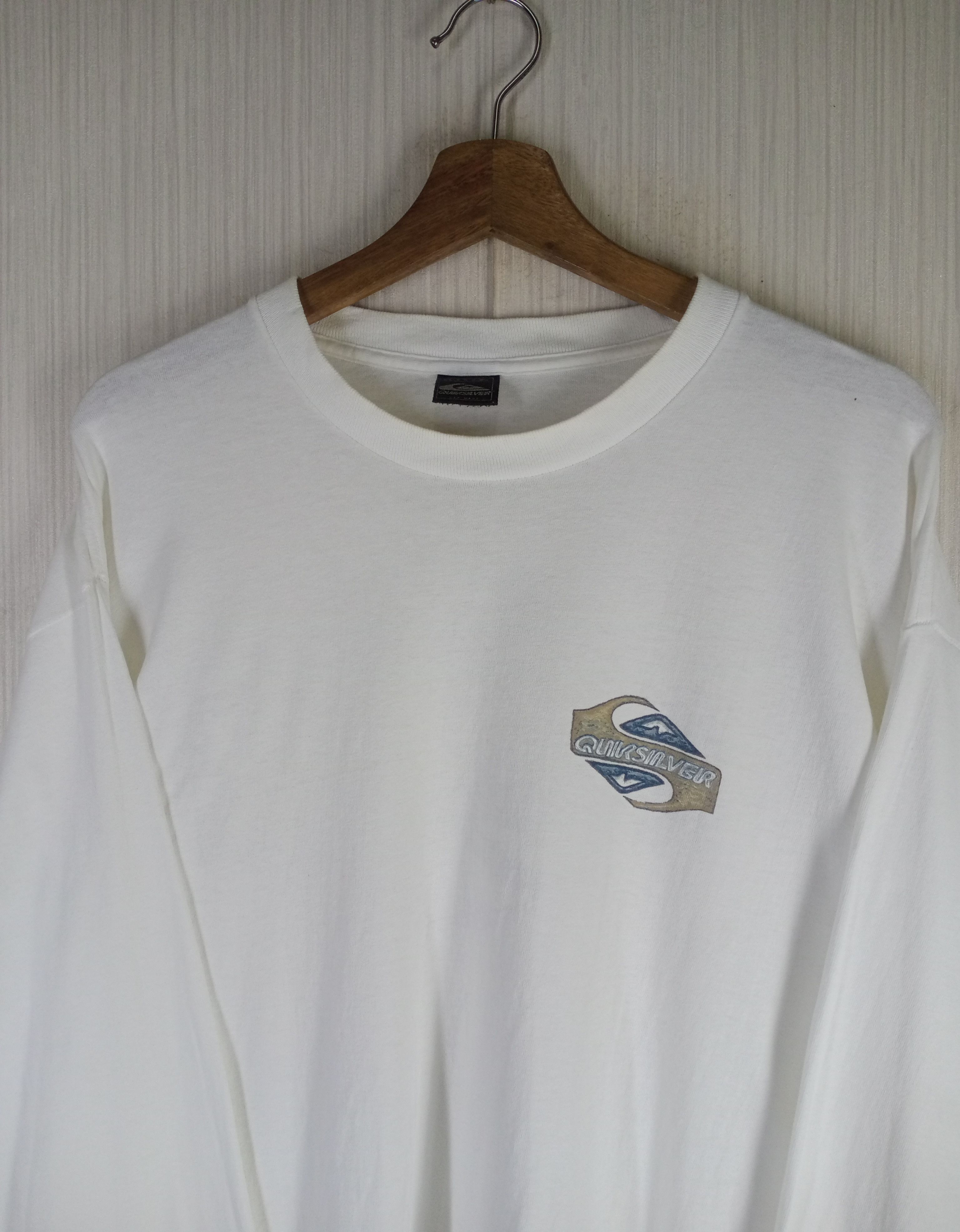 Quiksilver Rare Vintage 90s Quicksilver Big Logo Long Sleeve Tshirt Size US L / EU 52-54 / 3 - 4 Thumbnail