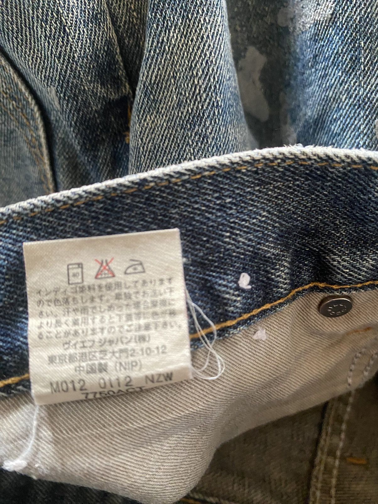 Vintage Vintage Wrangler Distressed Paint Style Denim Size US 29 - 13 Thumbnail