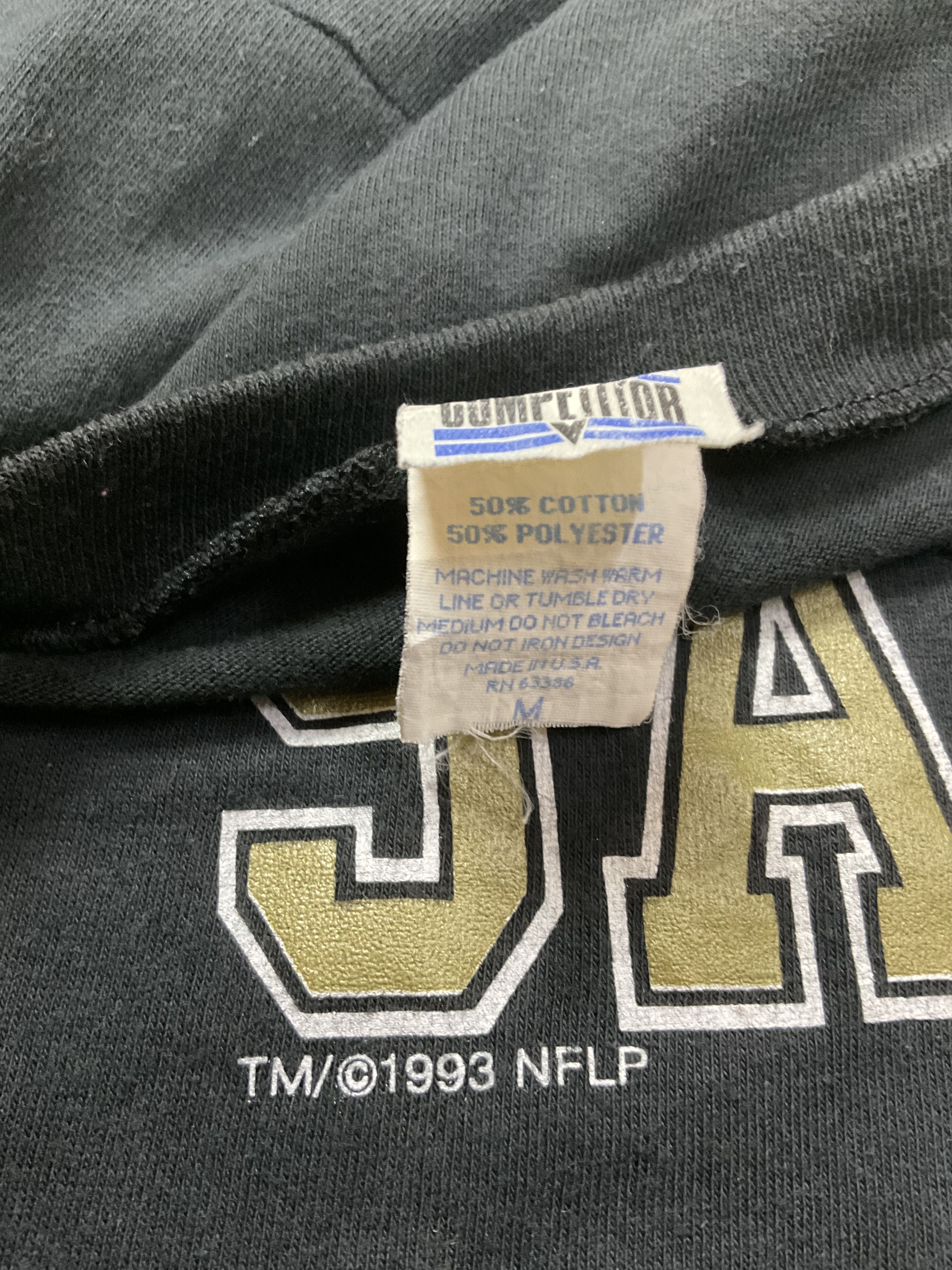 NFL Vintage 1993 New Orleans Saints V-Neck 3/4 Sleeve T-Shirt Size US M / EU 48-50 / 2 - 3 Thumbnail