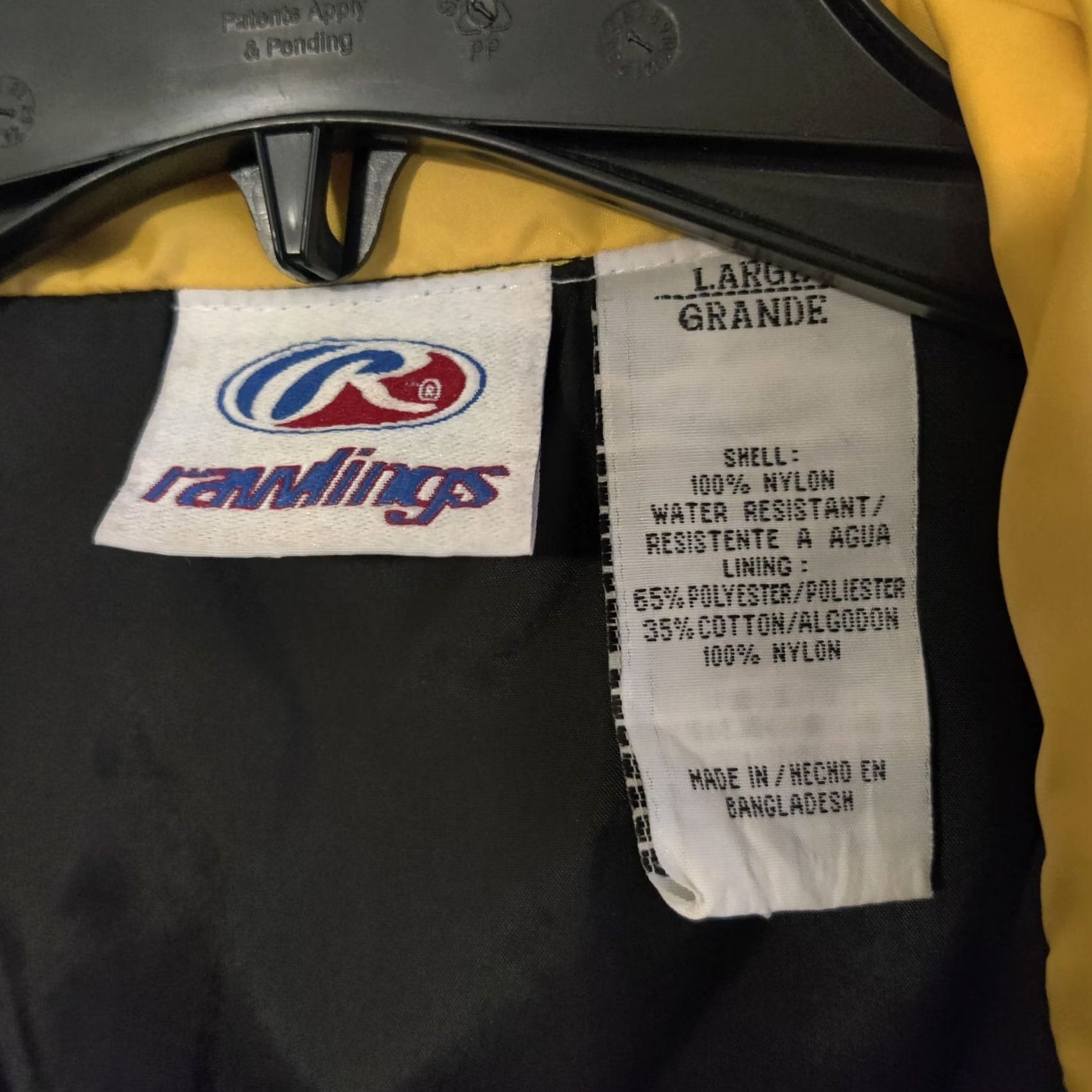 Vintage VINTAGE Rawlings Windbreaker Jacket Black L Large Nylon Full Zip Lined Mens Size US L / EU 52-54 / 3 - 4 Thumbnail