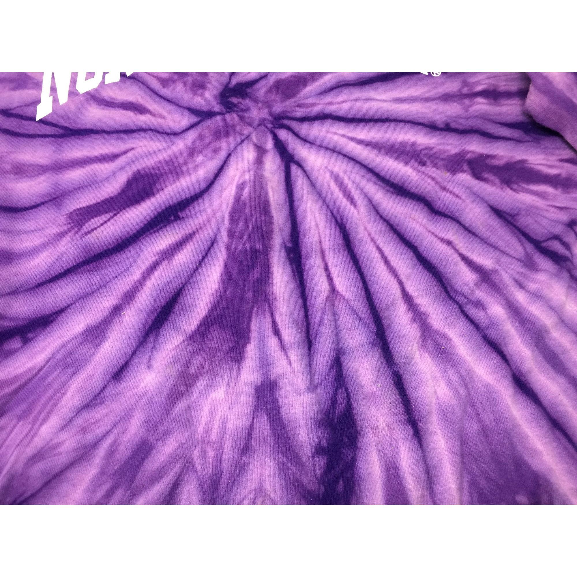 Gildan NORTHWESTERN WOMENS PURPLE TIE DYE LONG SLEEVE SHIRT Size XXL / US 16-18 / IT 52-54 - 7 Thumbnail