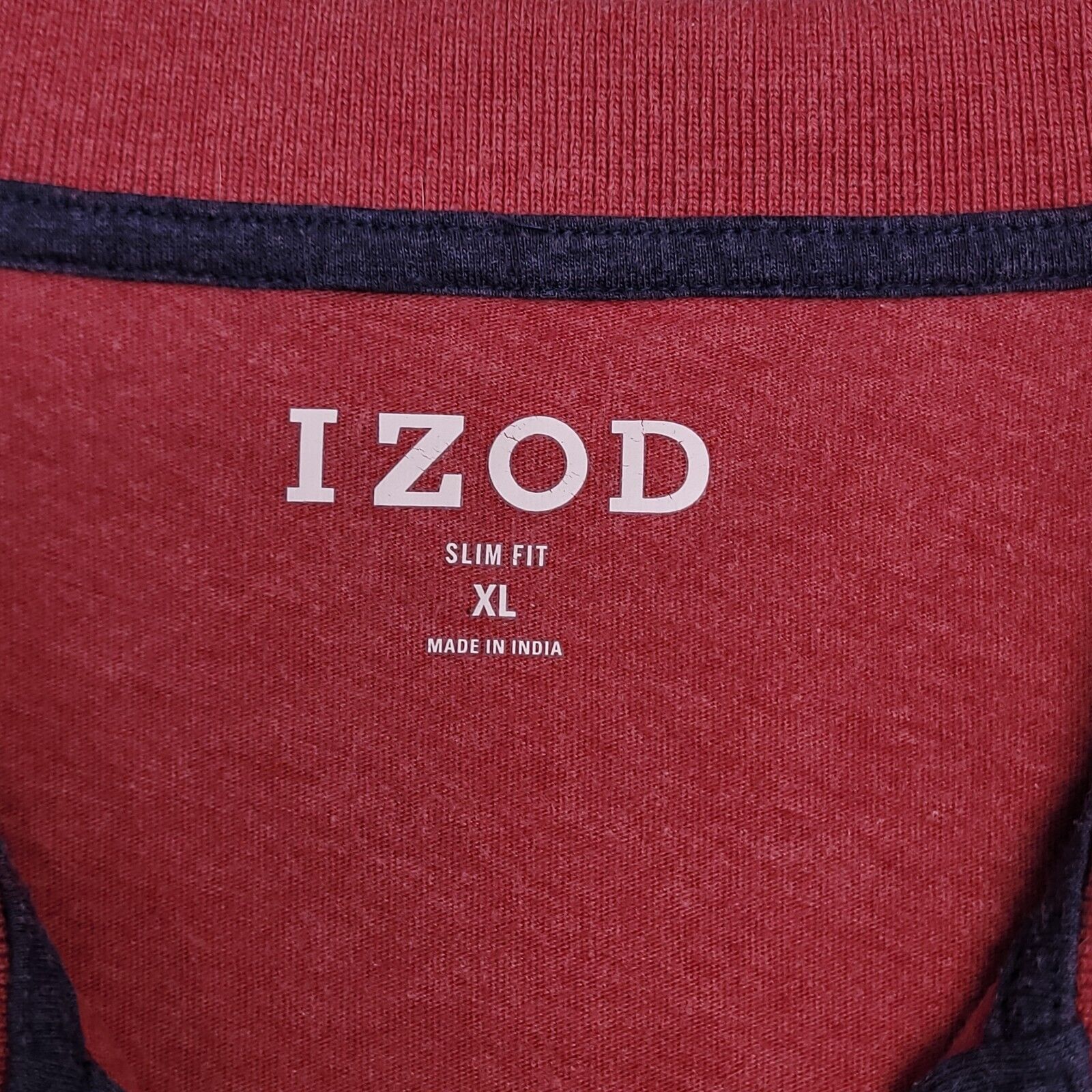 Izod IZOD Pullover Short Sleeve Polo Shirt Mens Size XL Red Gray Size US XL / EU 56 / 4 - 3 Thumbnail