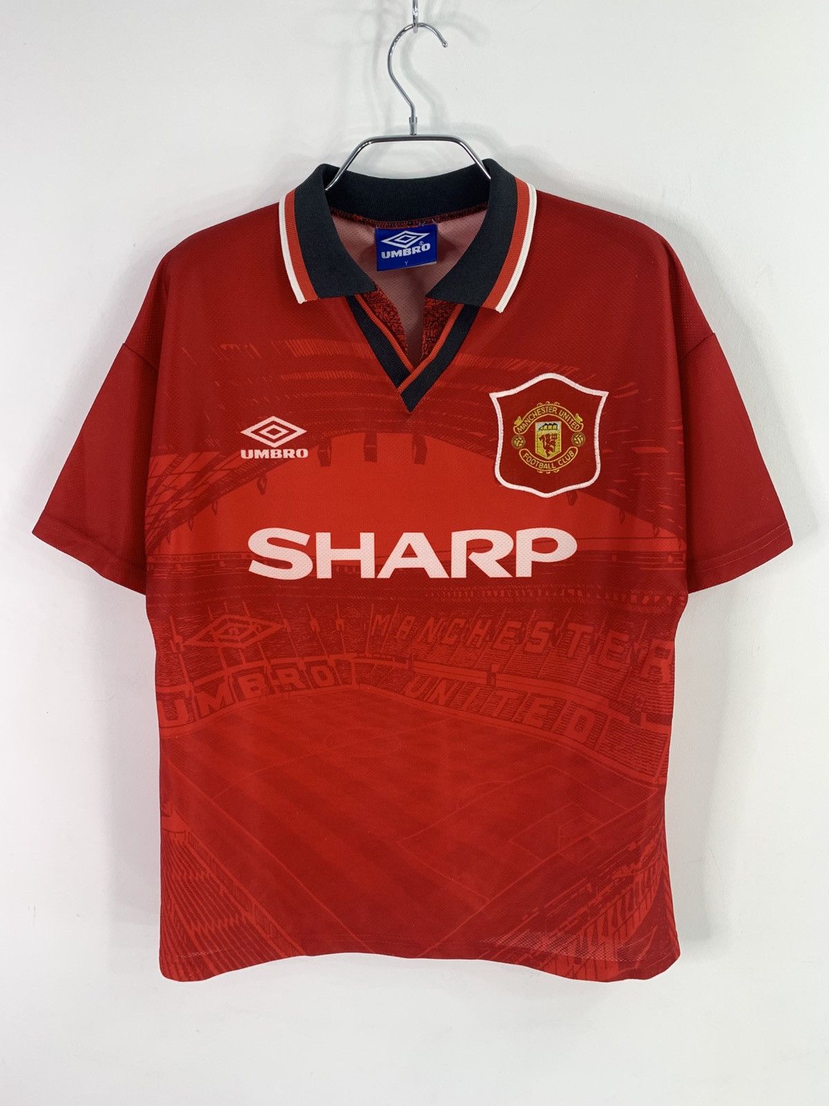 Vintage Umbro FC Manchester United 1994/96 Jersey XL Kids/ XS Men’s Size US XXS / EU 40 - 1 Thumbnail