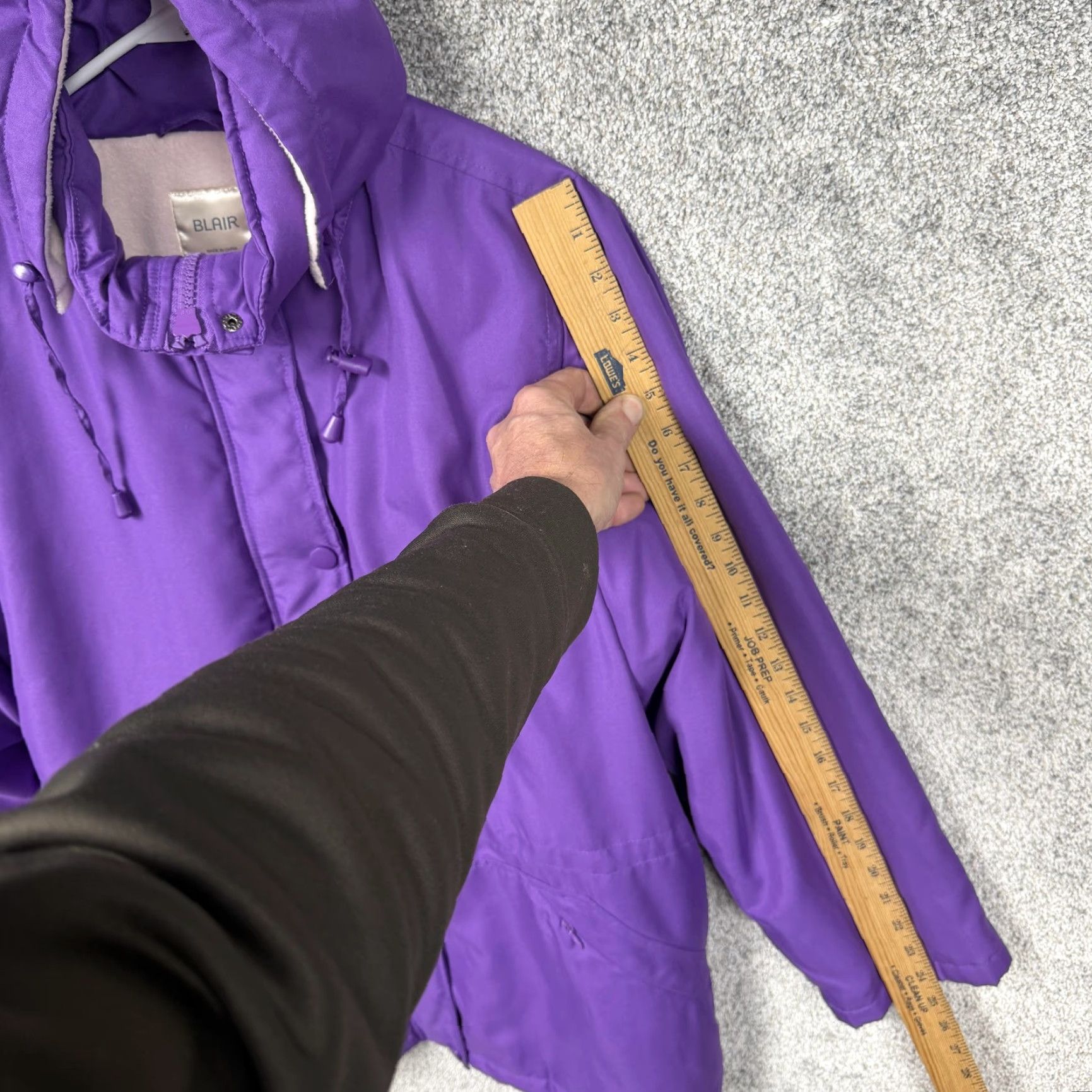 Blair Blair Jacket Womens L Purple Hooded Insulated Parka Winter Outdoor Cabincore Casual Size L / US 10 / IT 46 - 3 Thumbnail