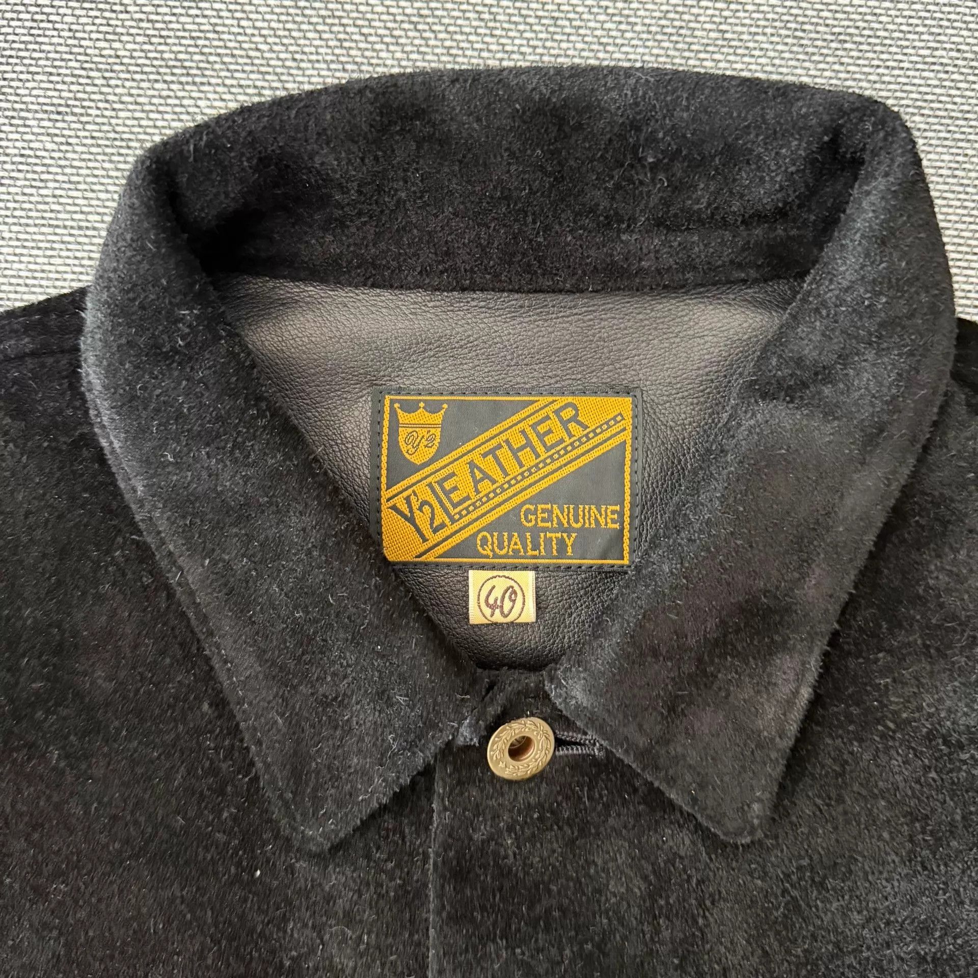Y'2 Leather Y'2 Leather Black Nubuck Cowhide Type2 Jacket 40 Size US S / EU 44-46 / 1 - 3 Thumbnail