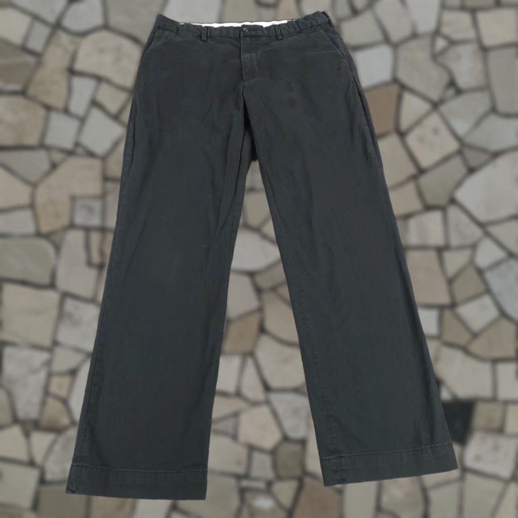 Polo Ralph Lauren VINTAGE Polo Ralph Lauren Pants Men's 34x32 Chino Straight Leg Classic Fit Black Cotton Spandex Preppy Size US XS / EU 42 / 0 - 1 Thumbnail