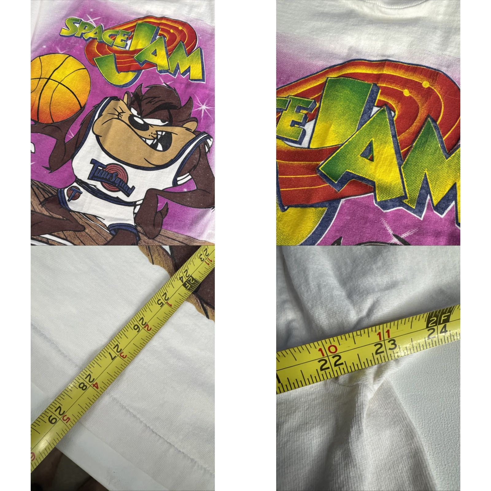 Vintage VINTAGE Space Jam Taz Tazmanian Devil 1996 Shirt Long Sleeve L White Logo 90s Mens Size US L / EU 52-54 / 3 - 8 Thumbnail