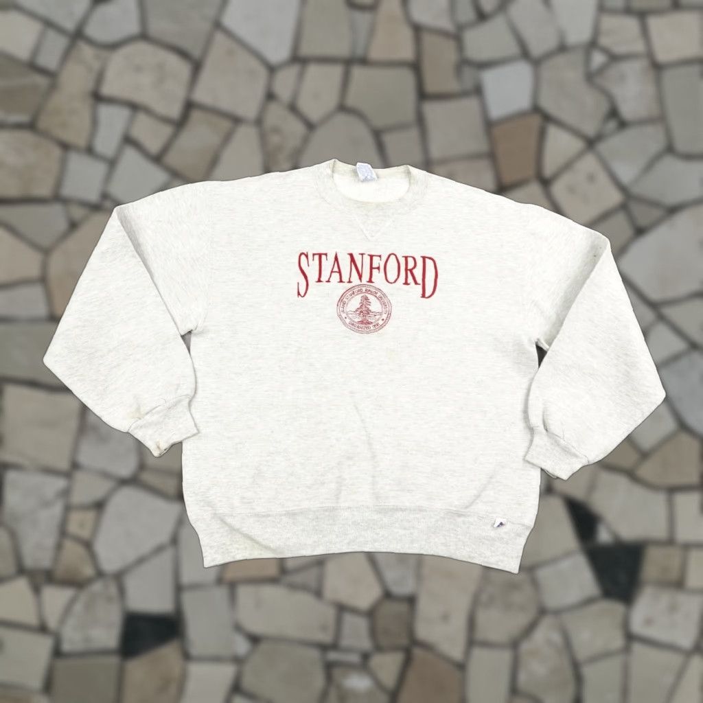 Russell Athletic VINTAGE Stanford Sweatshirt Mens Large Crewneck Russell Athletic USA College 90s Size US L / EU 52-54 / 3 - 1 Thumbnail