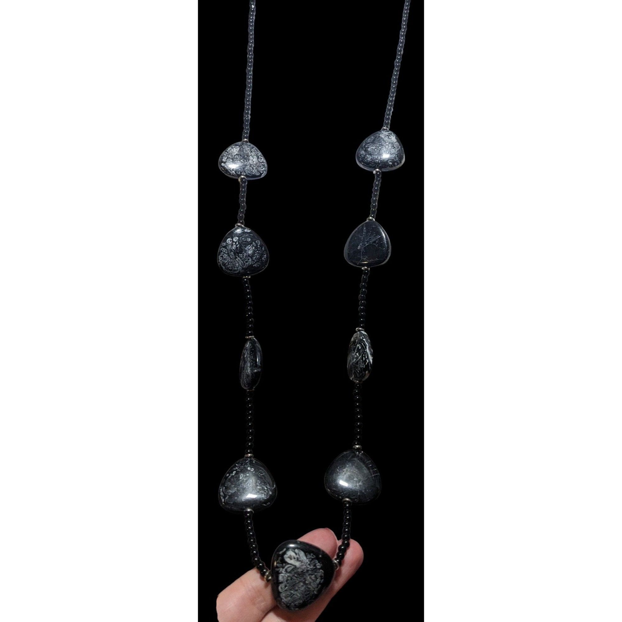 Other Cato 1946 Black Beaded Necklace Size ONE SIZE - 2 Thumbnail