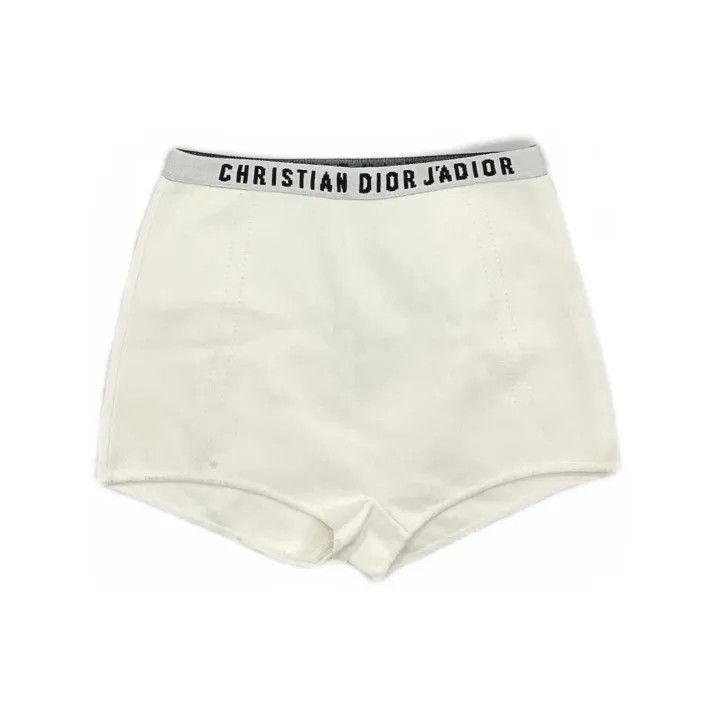 Dior Dior White Logo Waist Slim Fit Shorts 0079-2507 Size 23" - 2 Thumbnail