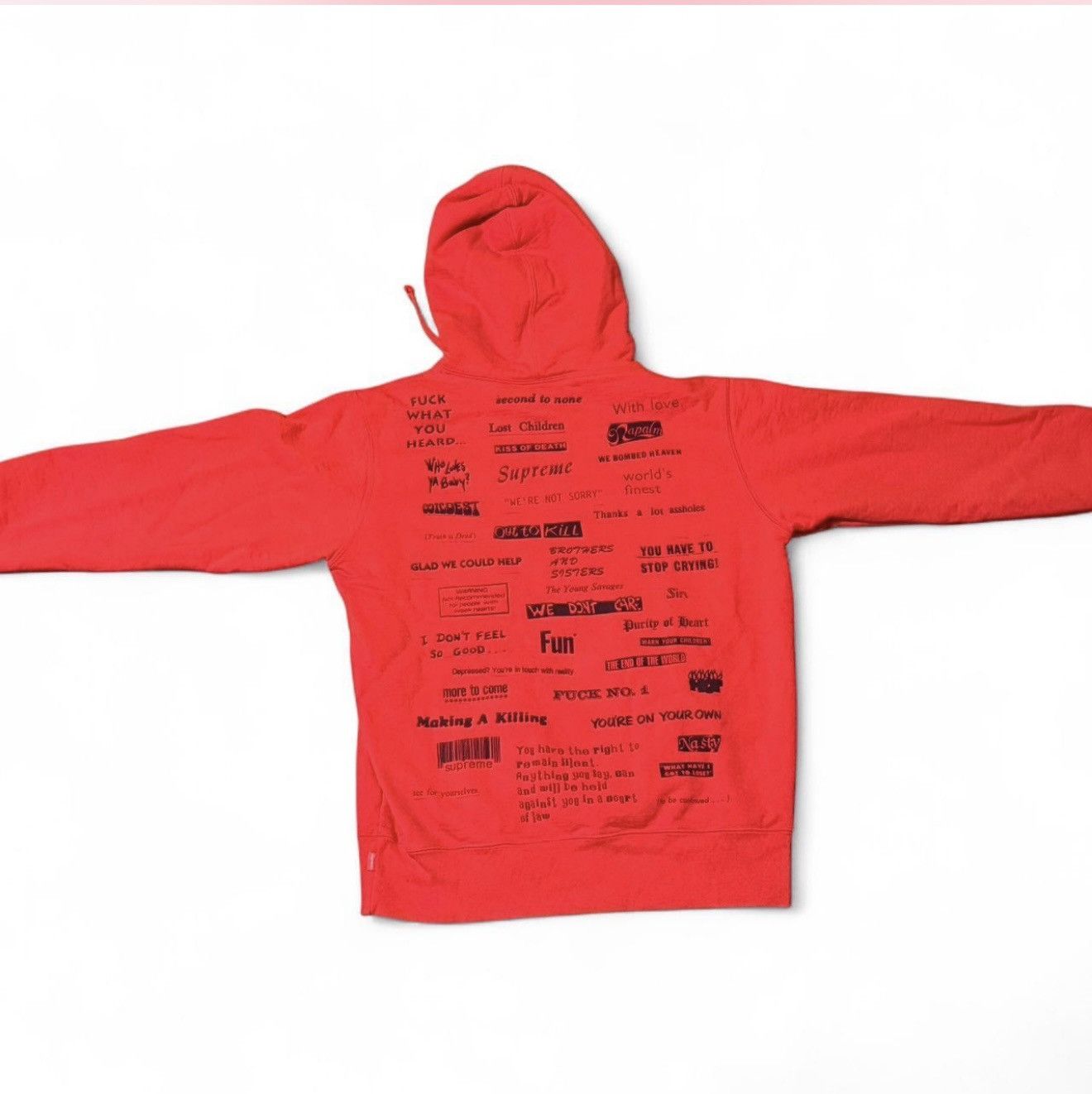 【レアXL】Supreme Fuck You Crewneck 赤 Fuck Sweater | Supreme 20fw