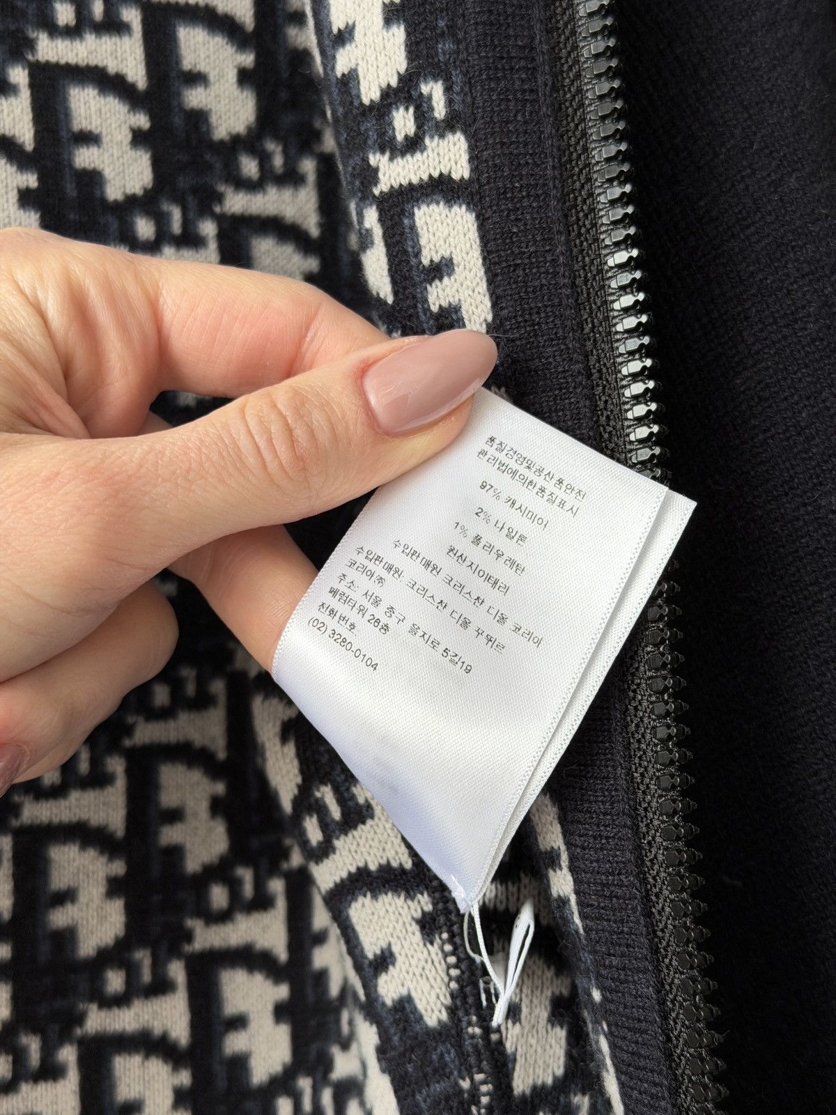 Dior Christian Dior Cahmere Zip Cardigan Size XS / US 0-2 / IT 36-38 - 7 Thumbnail