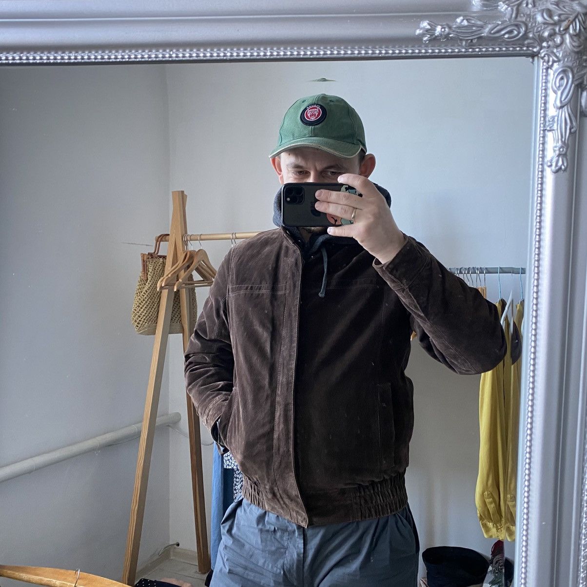 Genuine Leather Thomas Vintage Bomber Leather Suede Jacket Brown Y2K Size US S / EU 44-46 / 1 - 11 Thumbnail