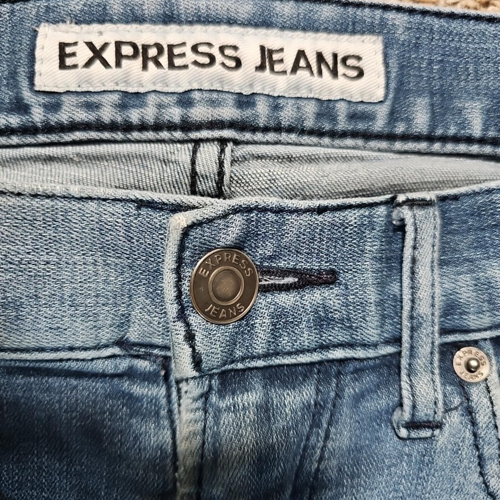 Express Express Jeans Slim Fit Rocco Slim Leg Jeans 31x30 Size US 31 - 2 Thumbnail