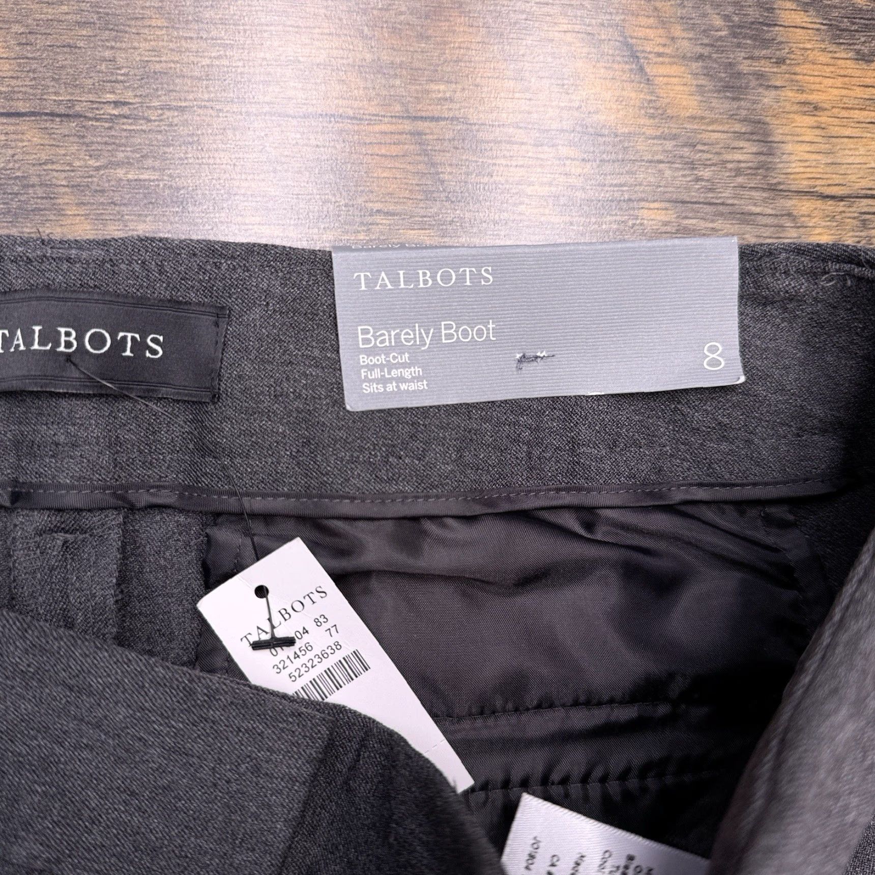 Talbots Talbots Barely Boot Pants Womens 8 Charcoal Heather Gray Full Length New Size 30" / US 8 / IT 44 - 5 Thumbnail