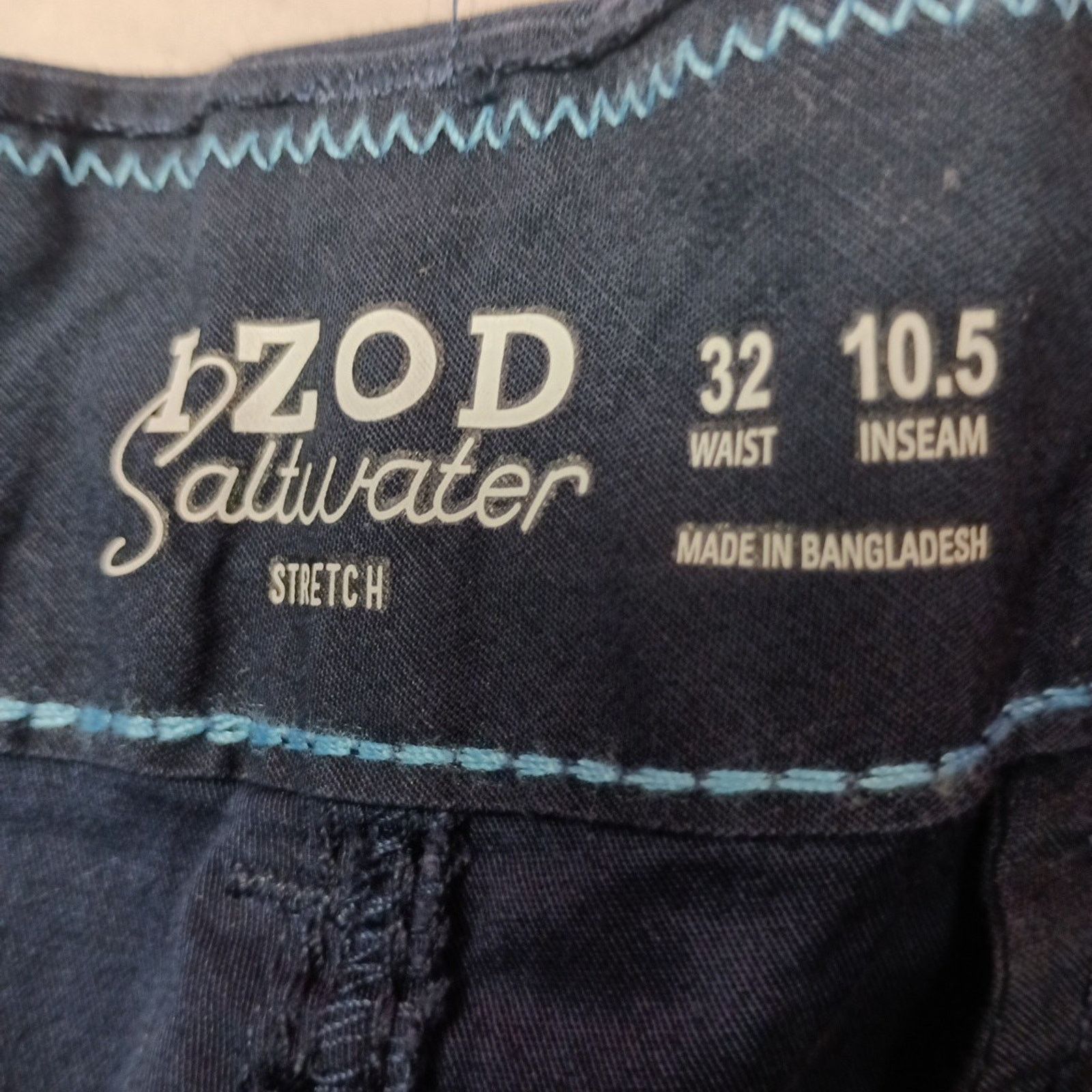 Izod Izod Men's Saltwater Beach House Cargo Shorts Navy Size 32 Size US 32 / EU 48 - 2 Thumbnail