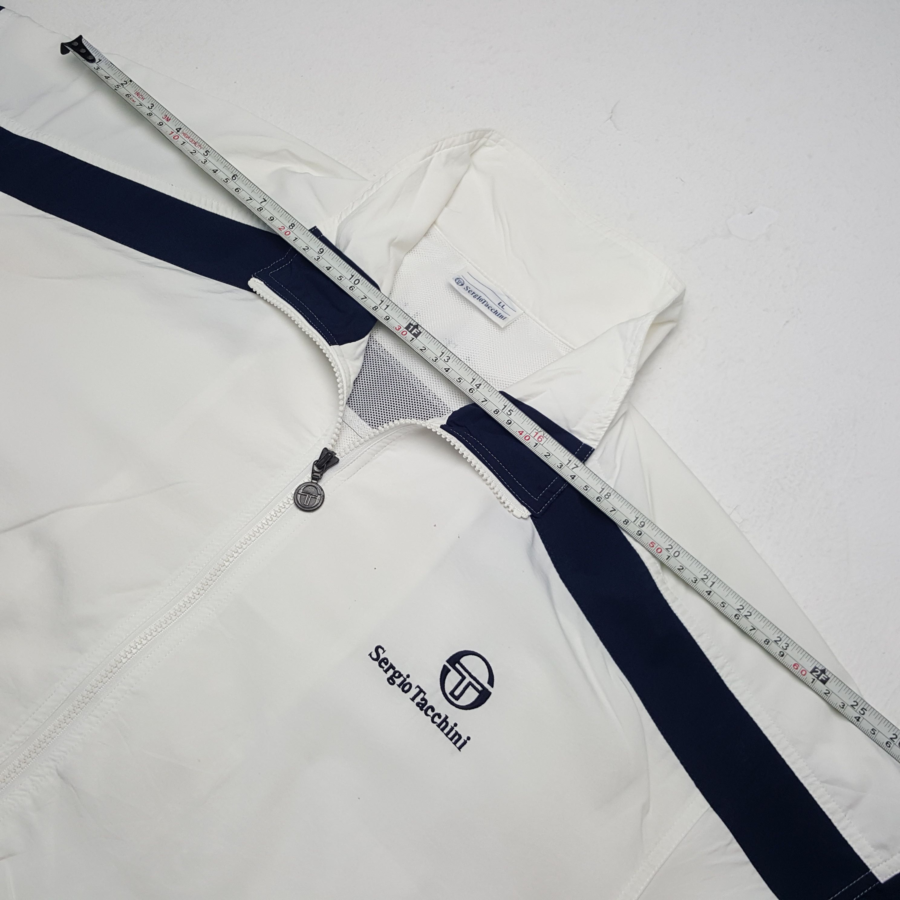 Sergio Tacchini × Vintage Vintage Sergio Tacchini Sports Style Windbreaker Jacket Size US XL / EU 56 / 4 - 6 Thumbnail