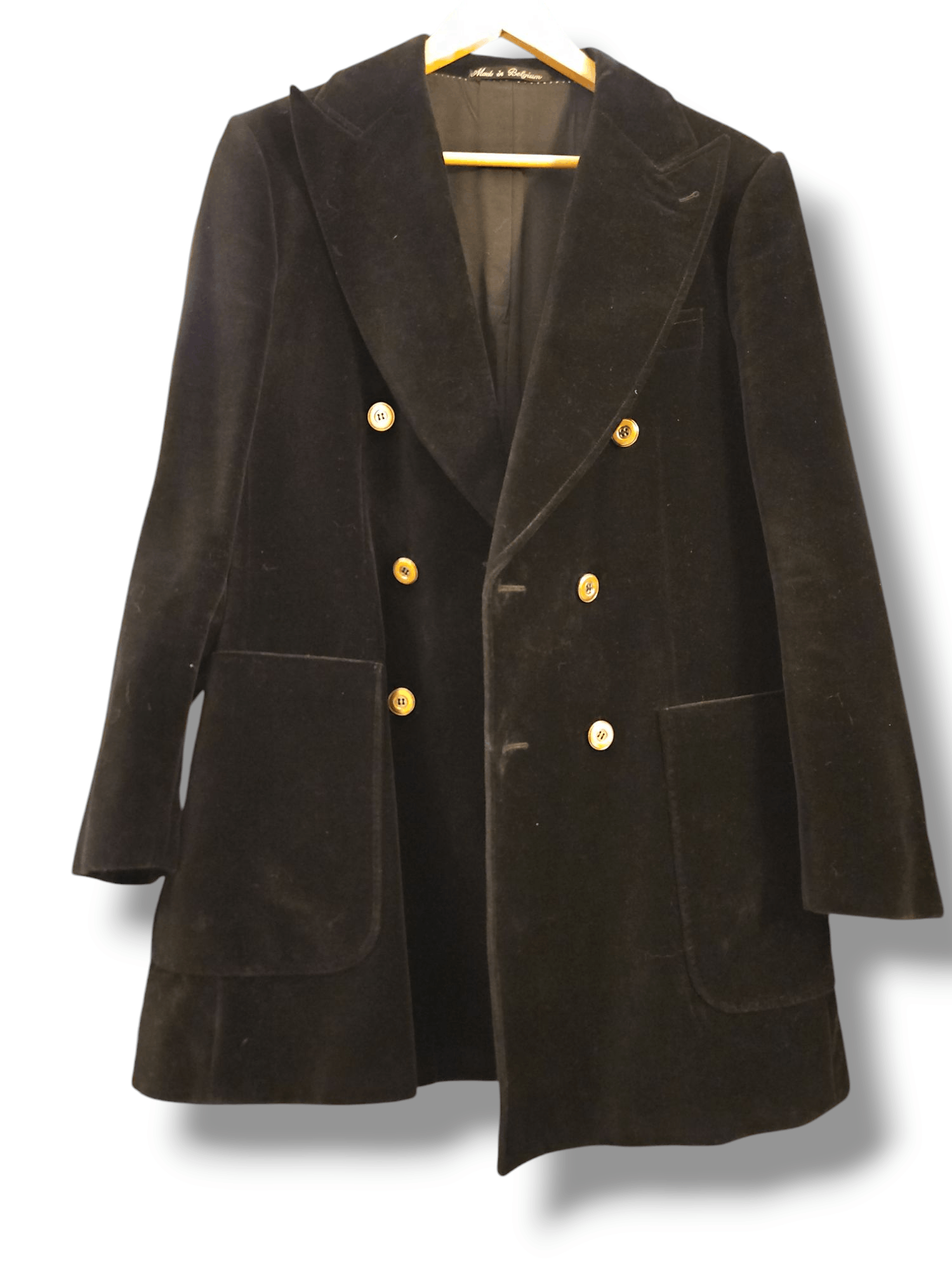 Van Gils Black Velvet Coat- by VAN GILS- Men's/sz. 36-38 (US) Size US M / EU 48-50 / 2 - 1 Thumbnail