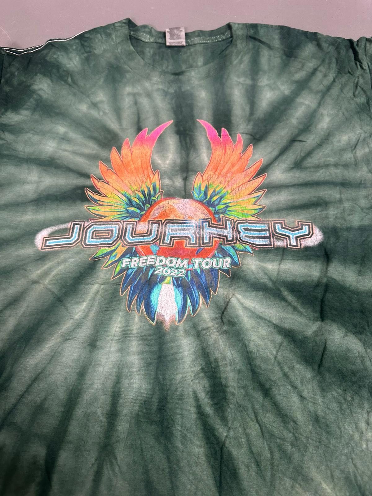 Gildan Journey Freedom Tour 2022 Tie-Dye T-Shirt Size US L / EU 52-54 / 3 - 3 Thumbnail