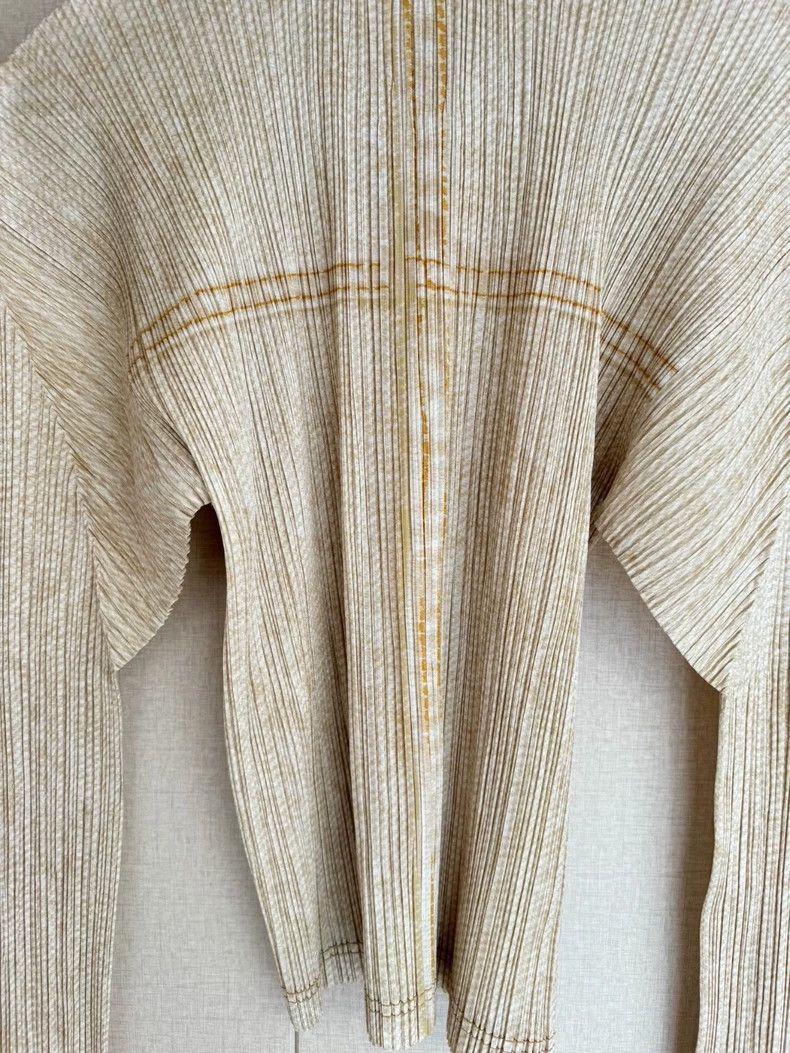 Issey Miyake issey miyake size:3 Beige denim shirt Size XXS / US 00 / IT 34 - 5 Thumbnail