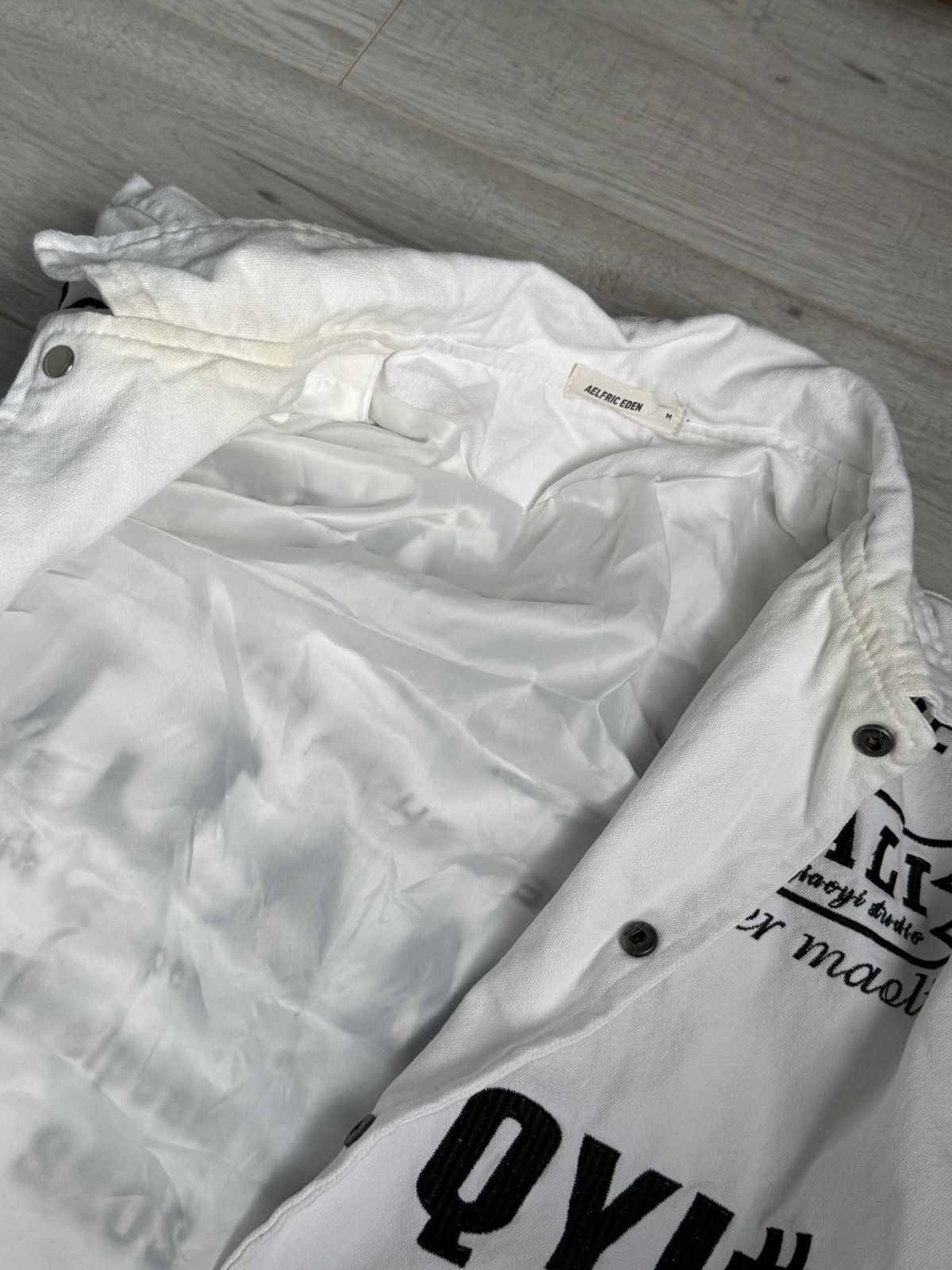 Other Aelfric Eden White Embroidered Statement Bomber Jacket MAOQY Size US M / EU 48-50 / 2 - 7 Thumbnail