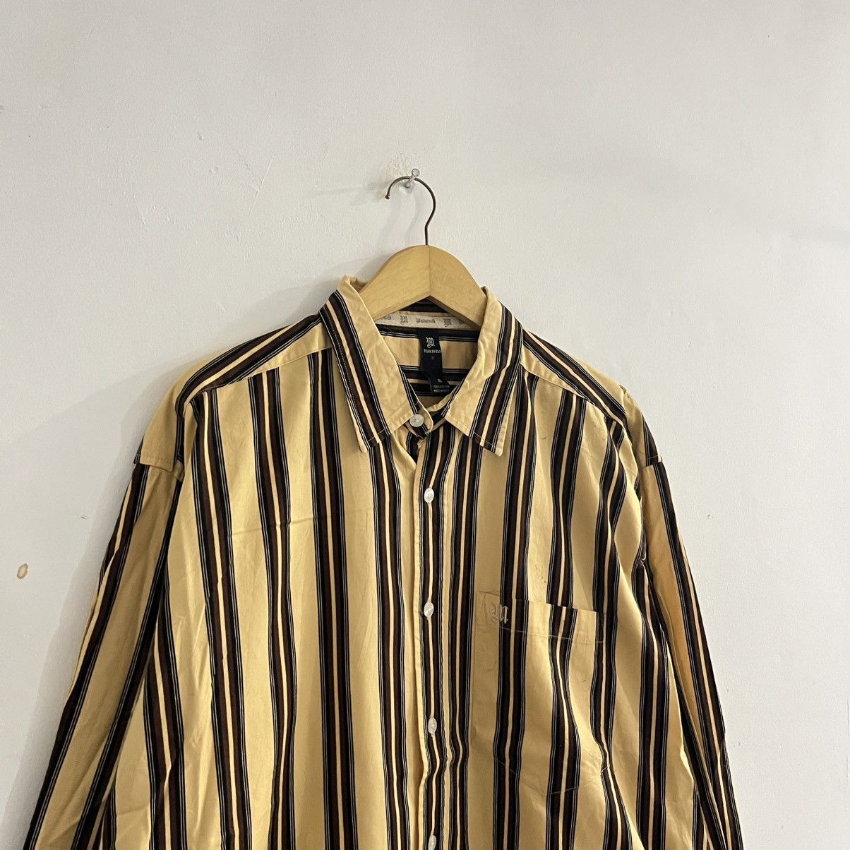 Japanese Brand Makayeli - LS Striped Button Up Shirt Size US XL / EU 56 / 4 - 3 Thumbnail