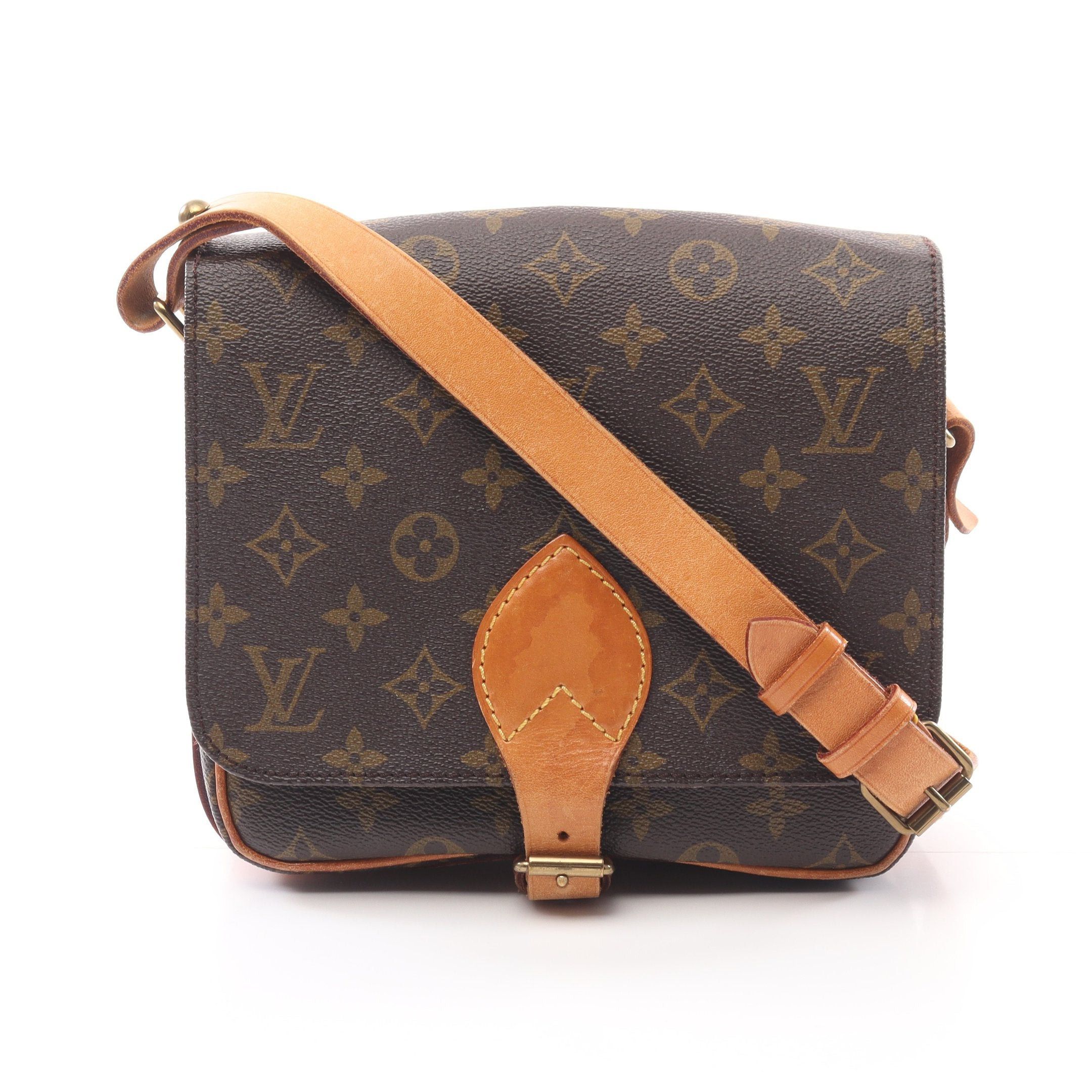 Louis Vuitton Louis Vuitton Cartesier Mm Monogram Shoulder Bag Leather Brown Size ONE SIZE - 1 Thumbnail