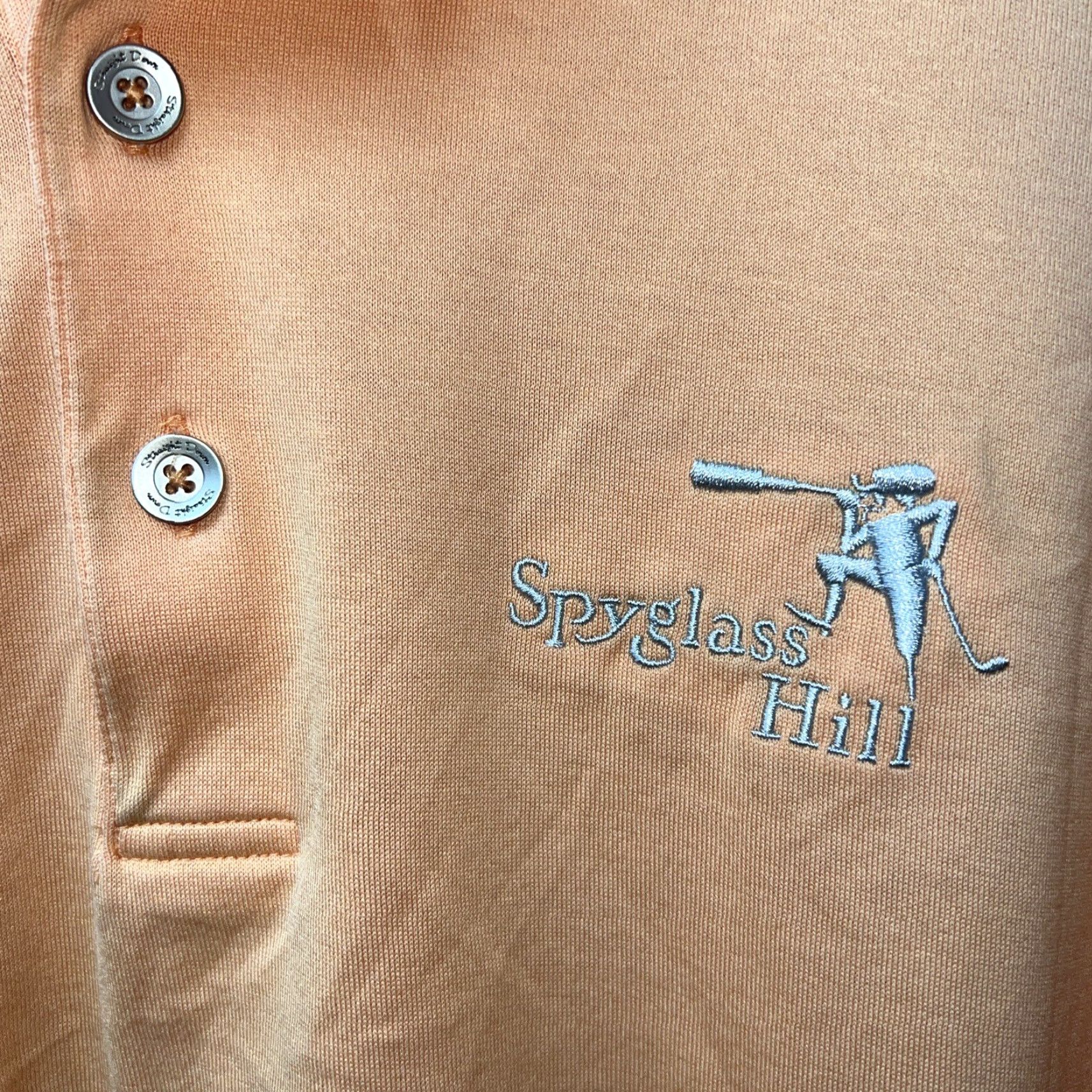 Vintage Straight Down Shirt Mens Size L Orange Polo Size US L / EU 52-54 / 3 - 3 Thumbnail
