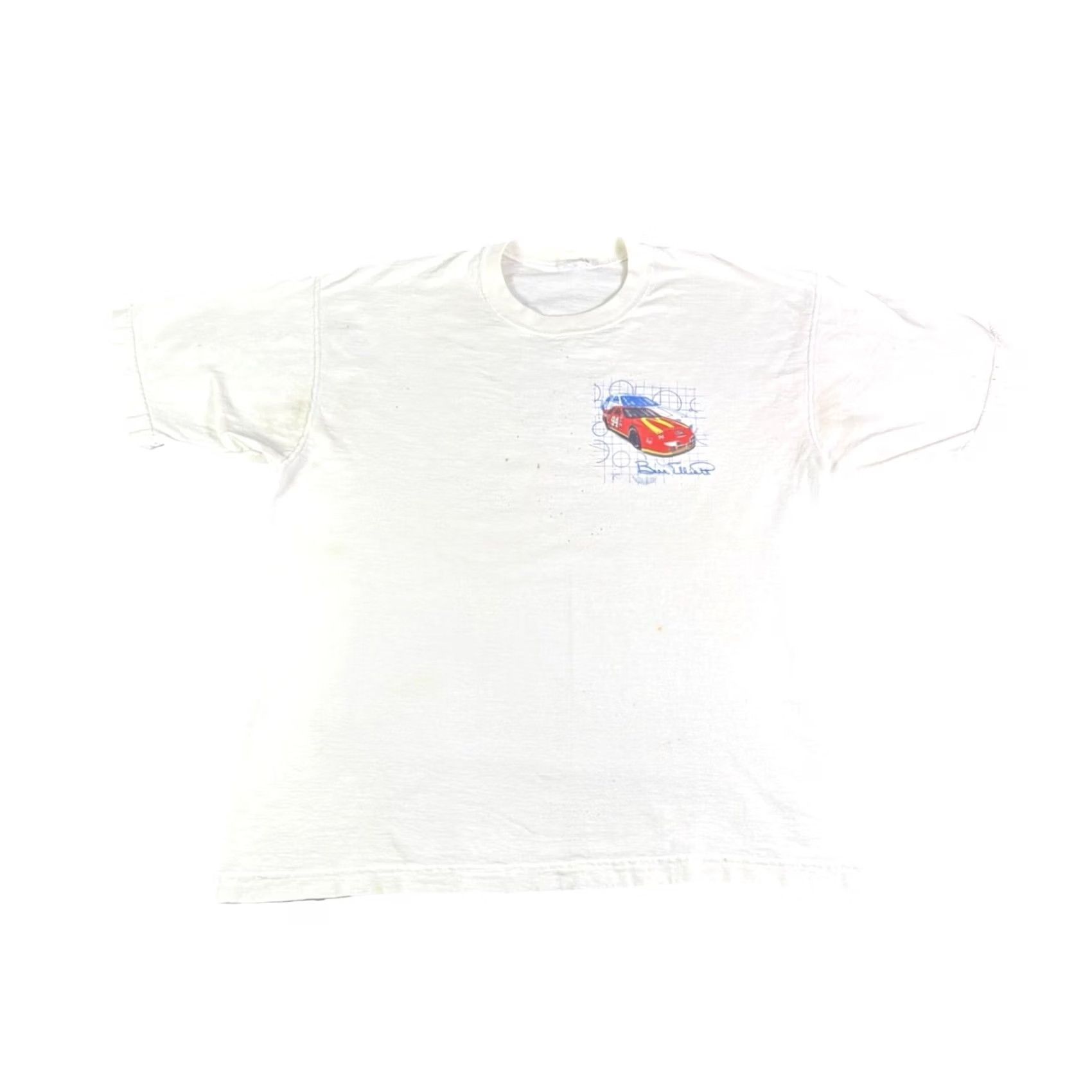 Ford Vintage Bill Elliott McDonald'S Racing Shirt 94 Ford Thunderbird White Large - Clothing Size US L / EU 52-54 / 3 - 2 Thumbnail