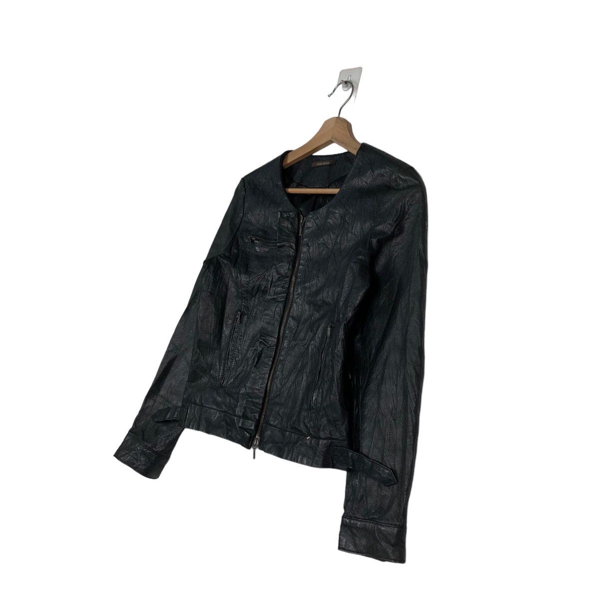 Japanese Brand 📌CROPPED BIKER LEATHER JACKET CIAO PANIC JAPAN Size M / US 6-8 / IT 42-44 - 2 Thumbnail
