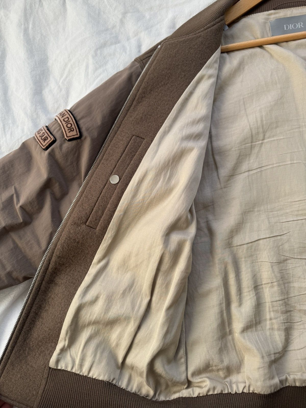 Dior Dior x Jack Kerouac Fall 22 Wool Patched Bomber Size US XXL / EU 58 / 5 - 10 Thumbnail