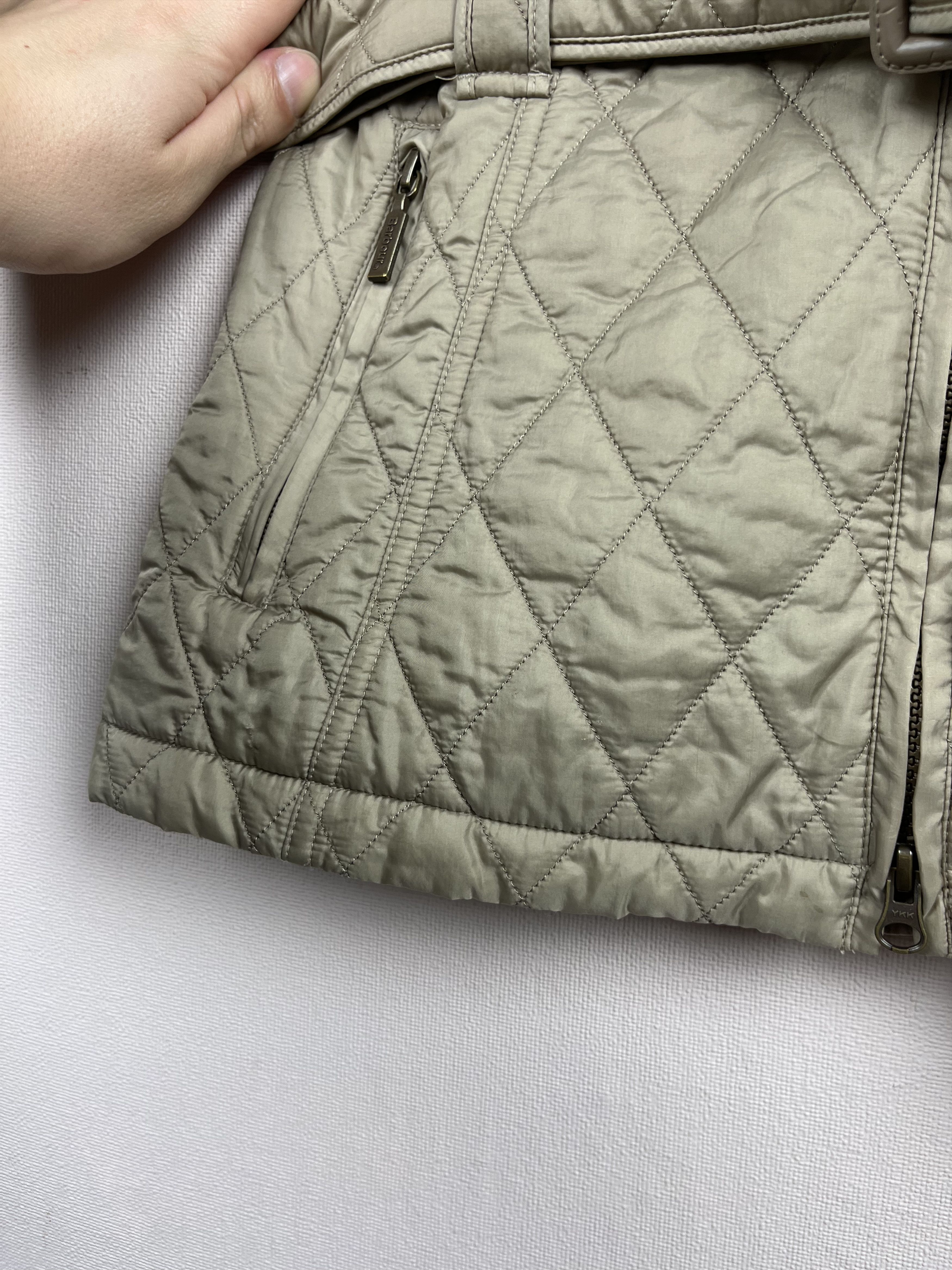 Barbour BARBOUR SIZE UK 10 US 6 BEIGE FLYWEIGHT GRACE QUILTED JACKET Size XS / US 0-2 / IT 36-38 - 7 Thumbnail