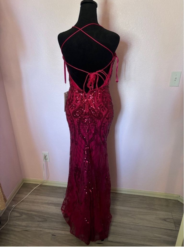 Propper Women's PromGirl Pink Sequin Prom Dress Size 4 Size S / US 4 / IT 40 - 7 Thumbnail