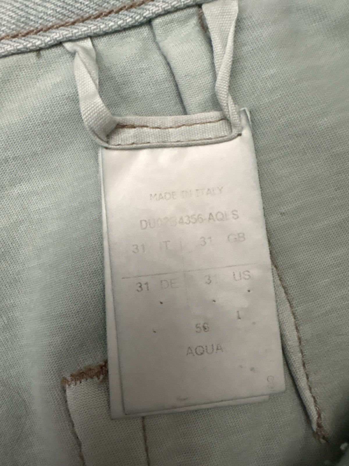 Rick Owens Drkshdw Rick Owens Drkshdw Teal destroyed denim Size US 31 - 3 Thumbnail