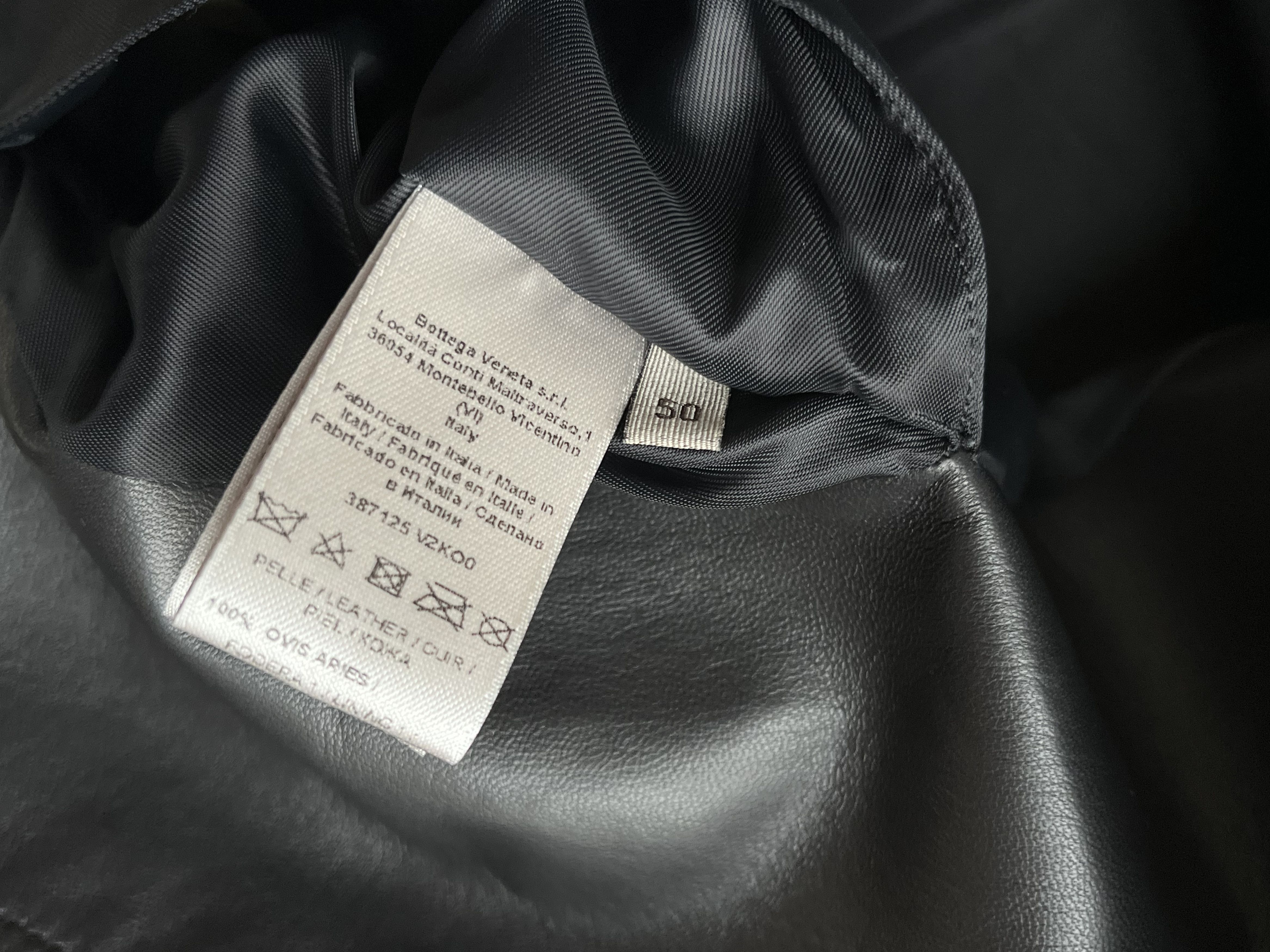 Bottega Veneta BOTTEGA VENETA Black Sheepskin Leather Blouson Jacket Size US M / EU 48-50 / 2 - 7 Thumbnail