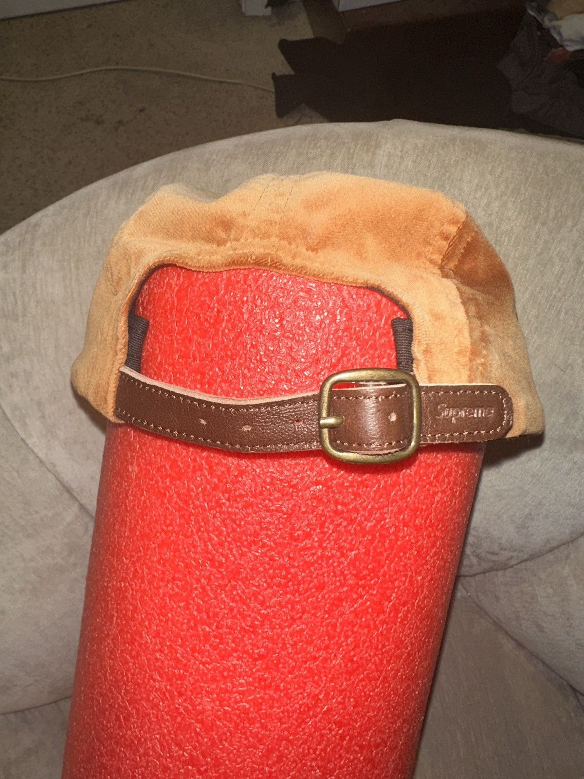 Supreme Supreme Velvet Camp Cap Orange Size ONE SIZE - 3 Thumbnail
