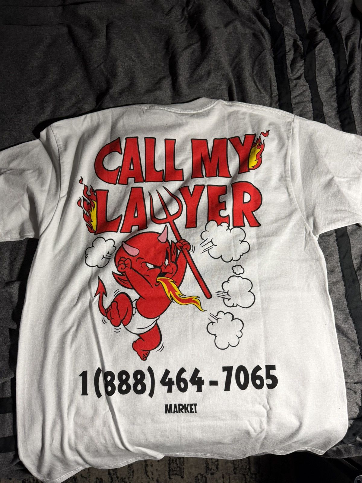 Market Market x hot stuff call my lawyer tee Size US M / EU 48-50 / 2 - 2 Thumbnail