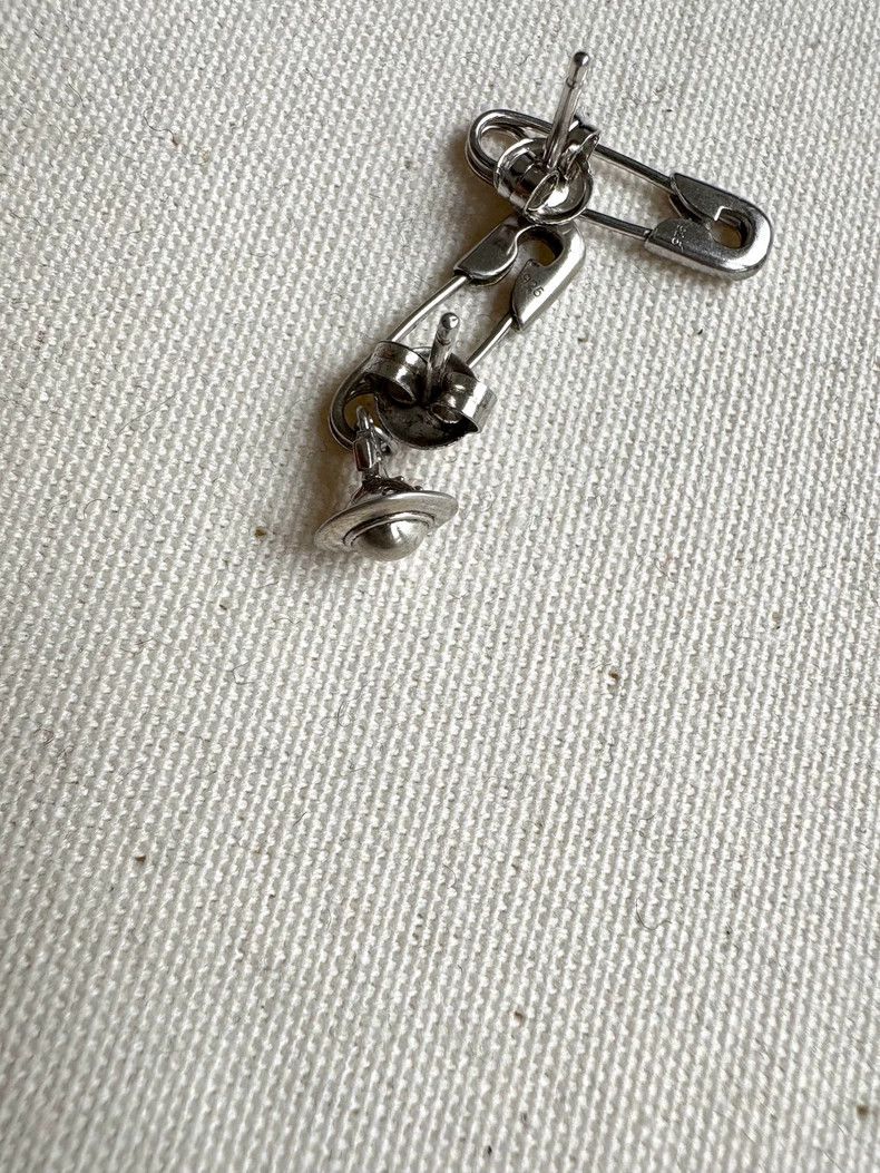 Vivienne Westwood Vivienne Westwood Vintage pin Saturn stud earrings Size ONE SIZE - 5 Thumbnail