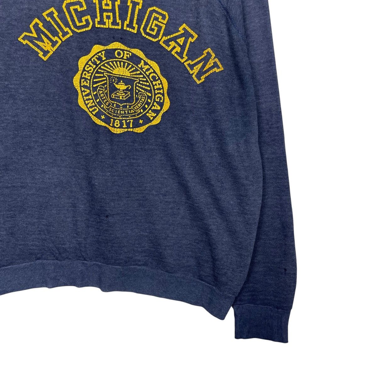 Vintage Vintage 80s University Of Michigan Crewneck Sweatshirt Size US M / EU 48-50 / 2 - 4 Thumbnail