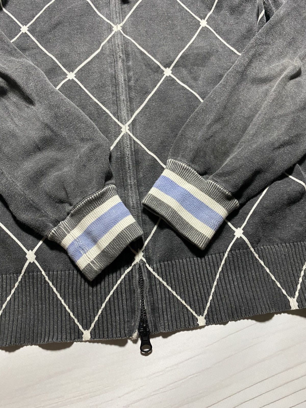 Armani × Vintage Vintage Armani Jeans Distressed faded full zip AJ sweatshirt Size US S / EU 44-46 / 1 - 10 Thumbnail